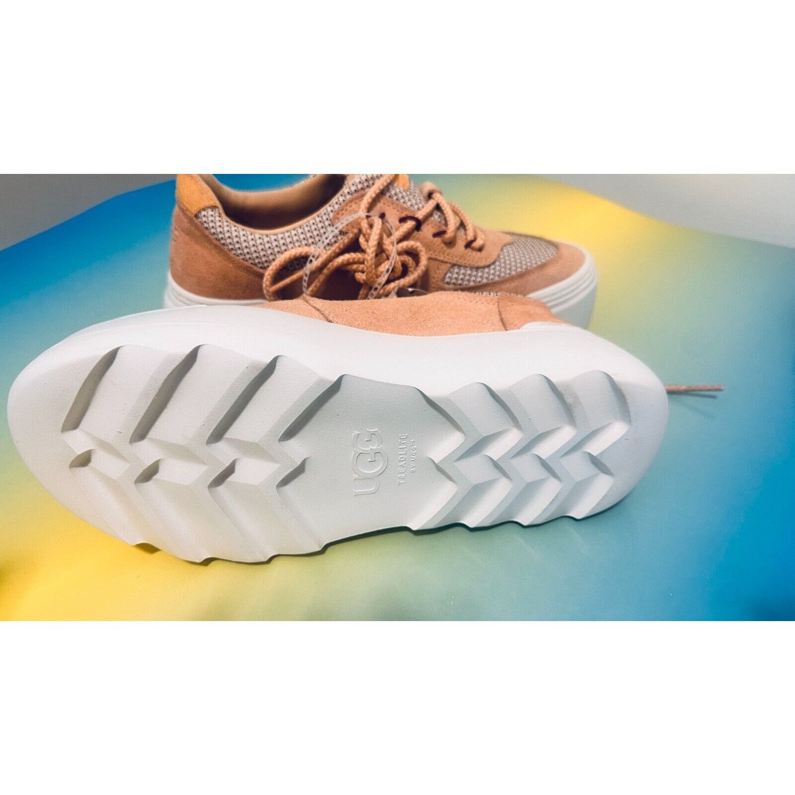 Ugg UGG Treadlite Womens Marin Mega Lace-Up Platform Sneakers Size US 9 / IT 39 - 14 Thumbnail