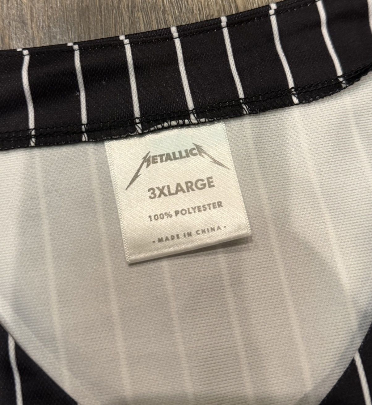 Metallica Metallica Pin Stripe Jersey size 3XL Size US XXL / EU 58 / 5 - 4 Thumbnail