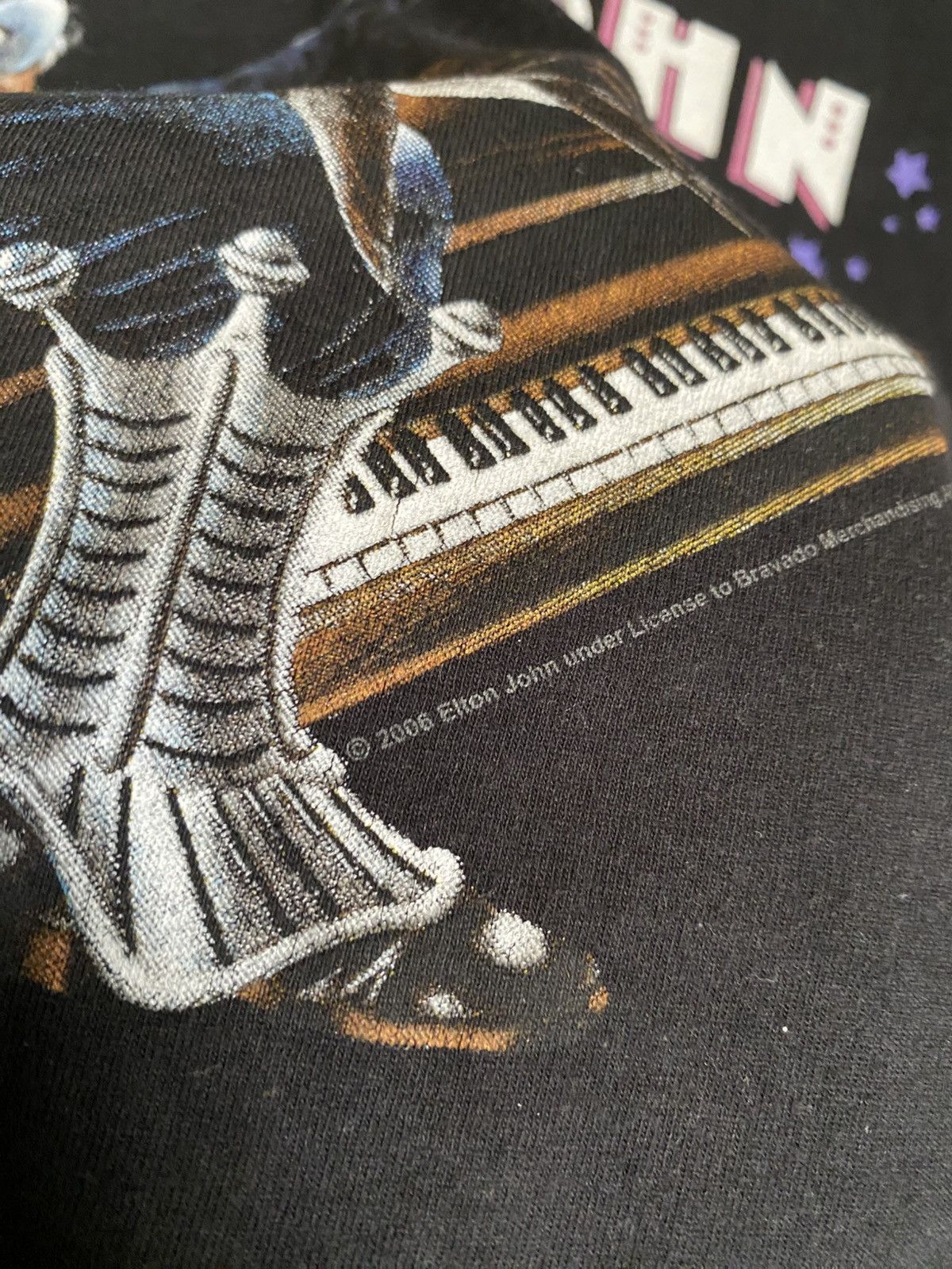 Band Tees Vintage Elton John 2006 Piano Man Tour T Shirt Size US XL / EU 56 / 4 - 6 Thumbnail