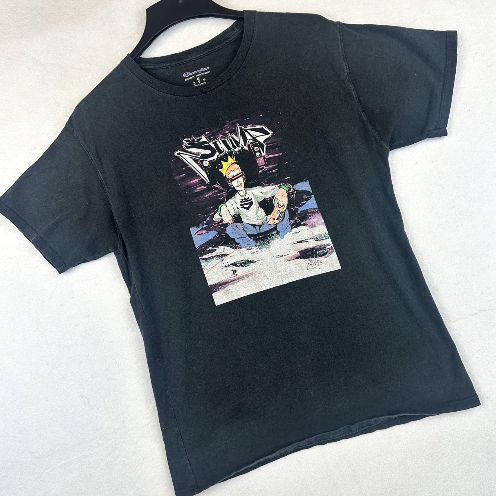 Champion Champion Shirt Mens Medium Black Stump Graphic Streetwear Crown Skateboard Size US M / EU 48-50 / 2 - 2 Thumbnail
