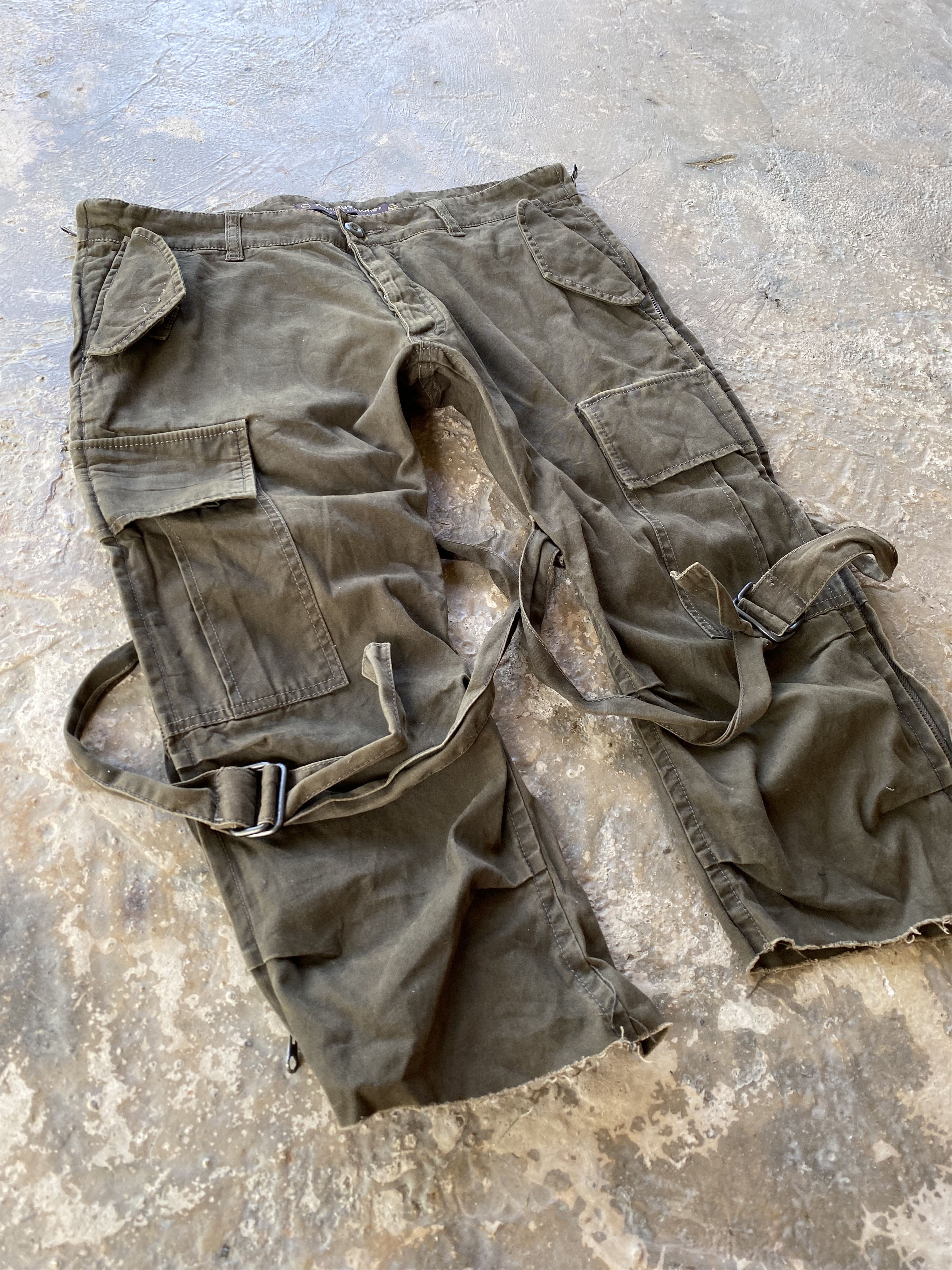 Japanese Brand × Seditionaries 👘HERITAGE STONE 3 QUARTER BONDAGE TACTICAL PANTS Size US 32 / EU 48 - 3 Thumbnail