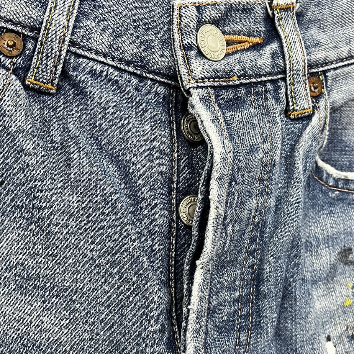 If Six Was Nine Painters Arts Soul Of Freedom Denim Japan Jeans Size US 30 / EU 46 - 14 Thumbnail