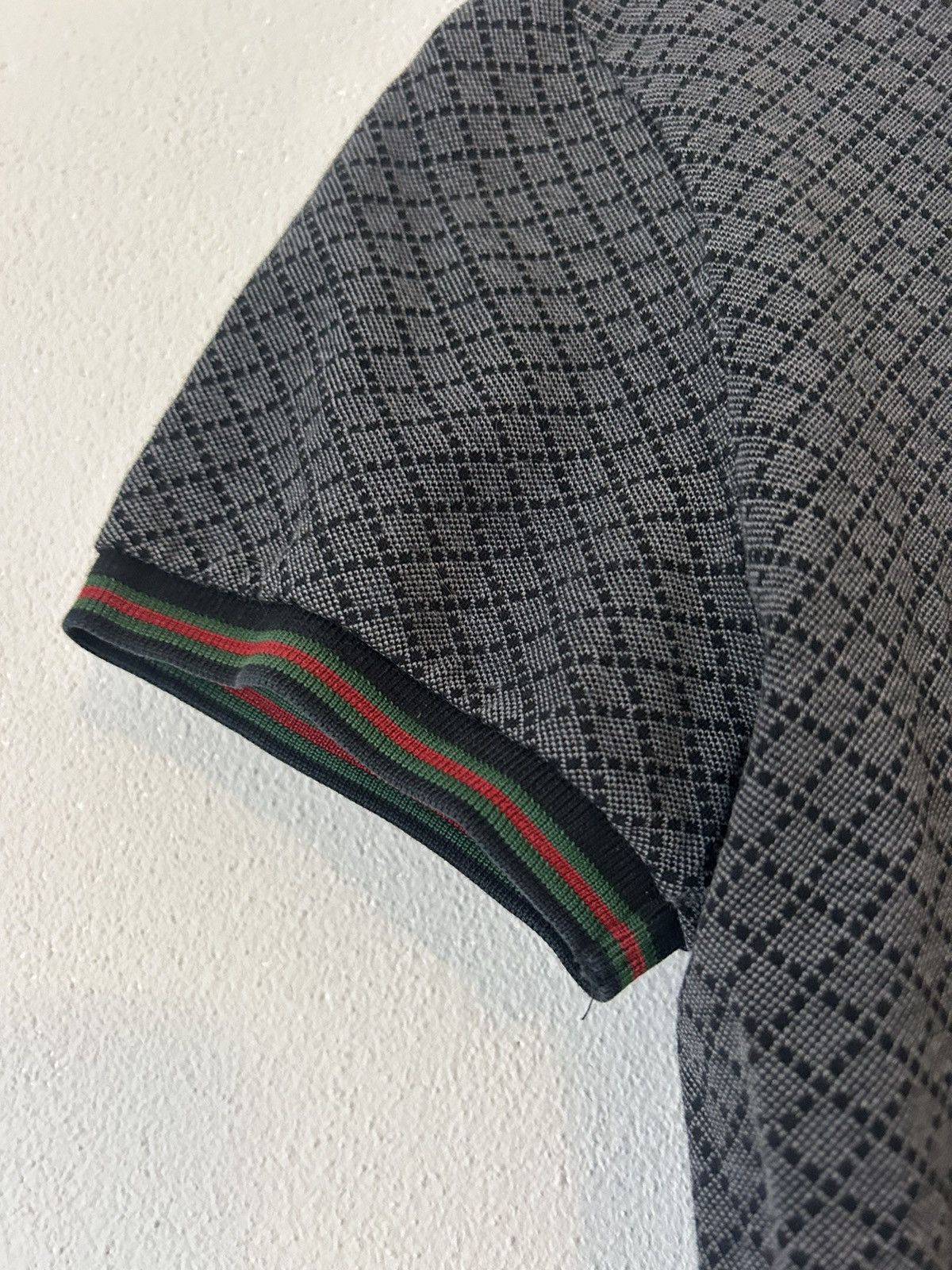 Gucci Gucci Diamond Pattern Polo with Signature Web Collar Size US S / EU 44-46 / 1 - 3 Thumbnail