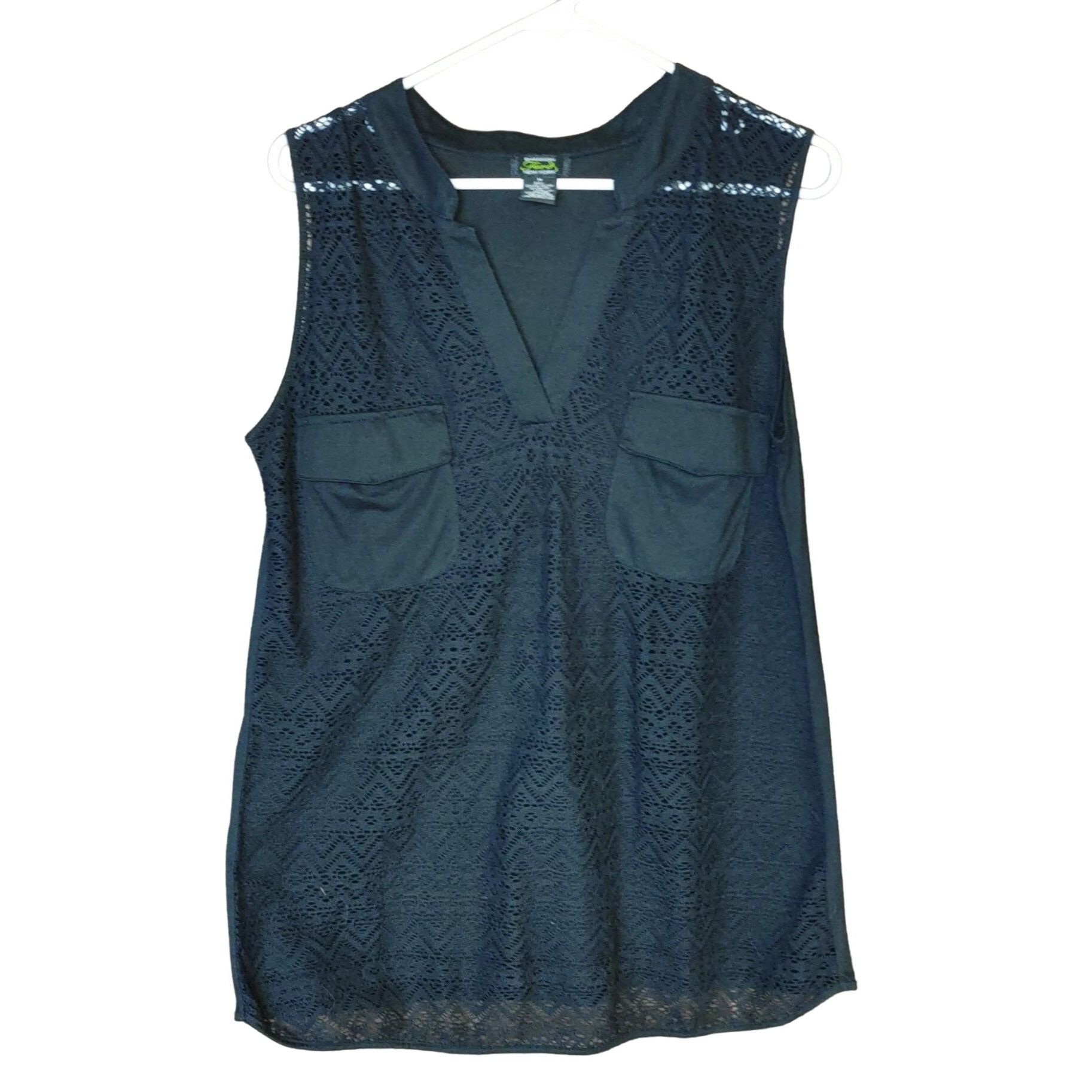 Other Shannon Ford New York Black Sleeveless Lace Front Shirt Size Size M / US 6-8 / IT 42-44 - 1 Thumbnail