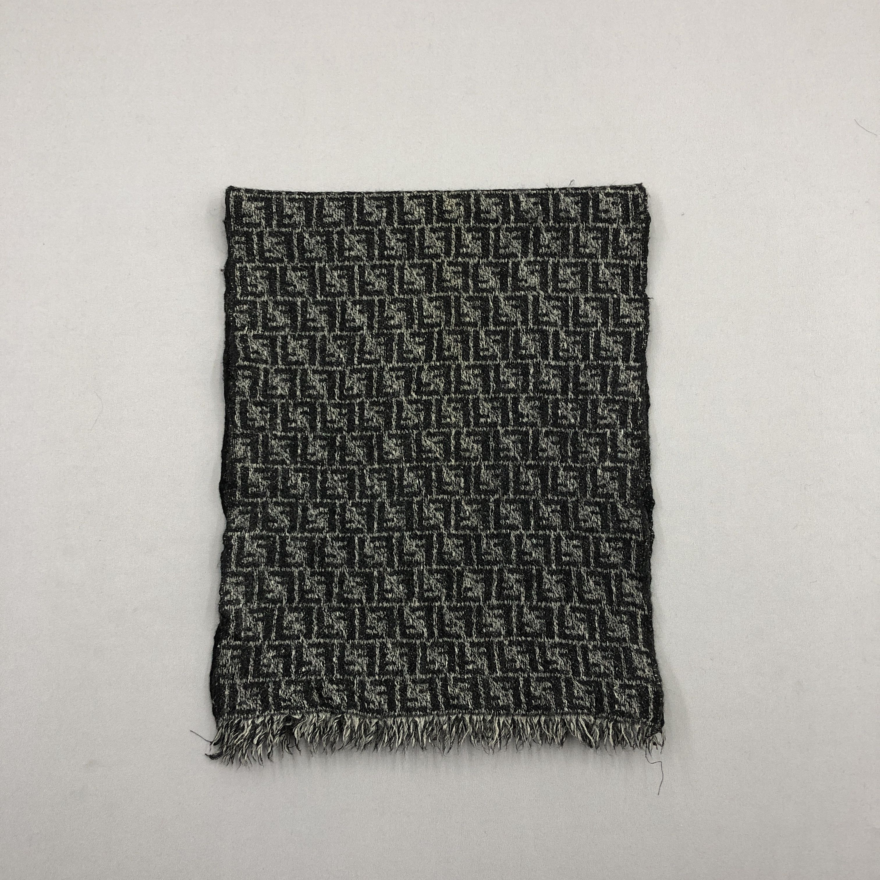 Japanese Brand Vintage 90s Fendi Scarf Muffler FF Monogram Wool Scarves Size ONE SIZE - 3 Thumbnail