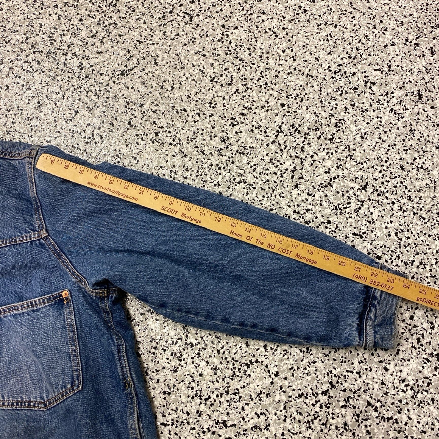 Levi's Levis Premium Type I Lined Trucker Jacket XL Wake Up Medium Wash Big "E" NWT Size US XL / EU 56 / 4 - 5 Thumbnail