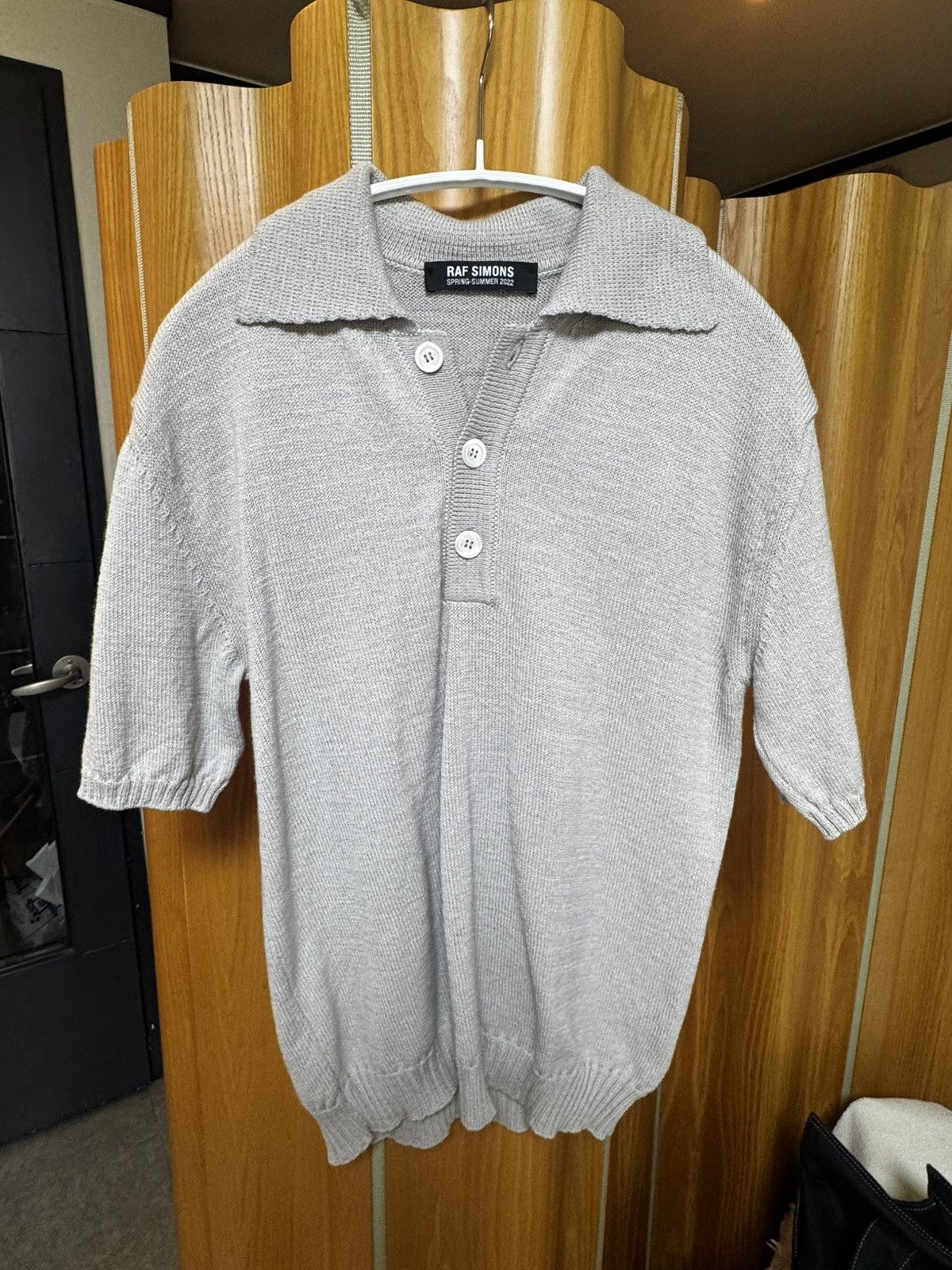 Raf Simons Raf Simons 2022SS Fine Knitted woolen Polo Size US S / EU 44-46 / 1 - 1 Thumbnail