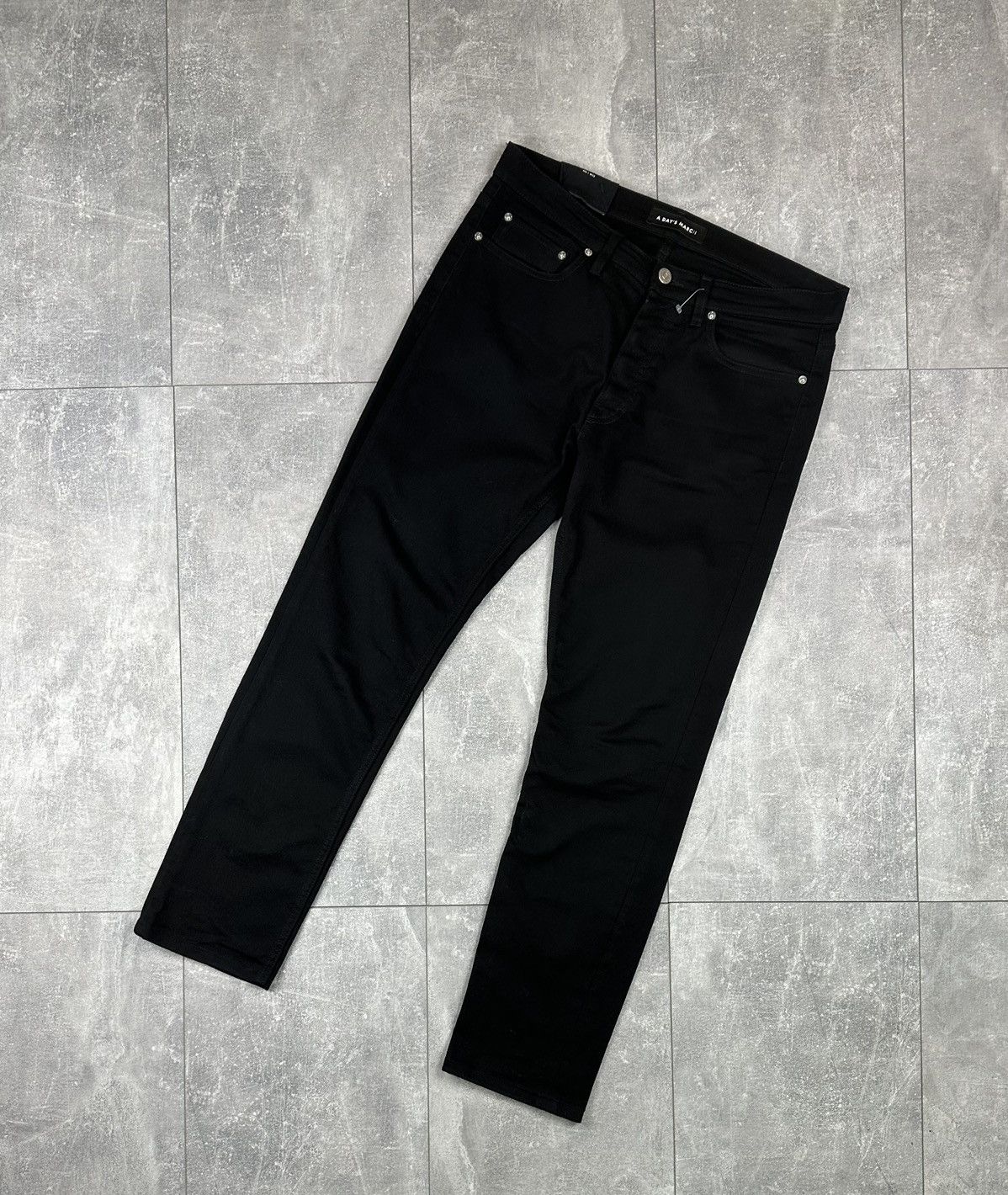 A Day's March A Days March Basic Black Denim Jeans Pants Size US 32 / EU 48 - 1 Thumbnail