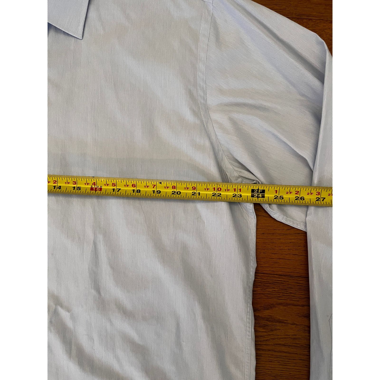 Yves Saint Laurent Yves Saint Laurent Pour Homme Shirt 18/45 Light Blue Size US XXL / EU 58 / 5 - 7 Thumbnail