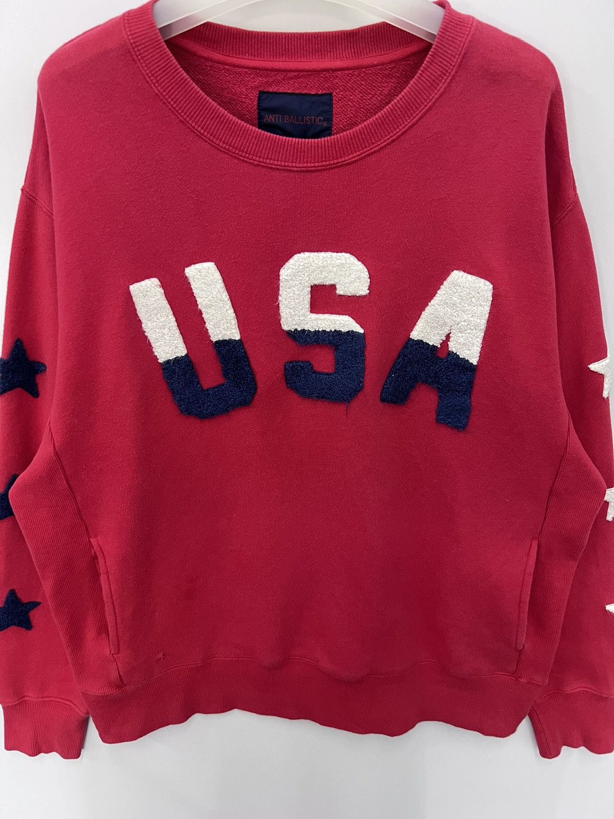 Japanese Brand 🔥 Anti Ballistic USA logo Roundneck Sweatshirt - M Size US L / EU 52-54 / 3 - 4 Thumbnail
