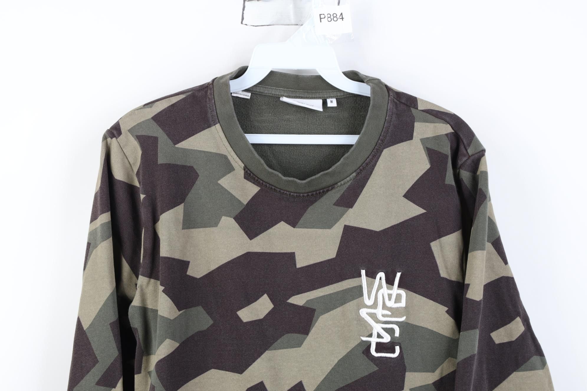 WeSC WESC Streetwear Faded Fractal Camouflage Crewneck Sweatshirt Size US M / EU 48-50 / 2 - 2 Thumbnail