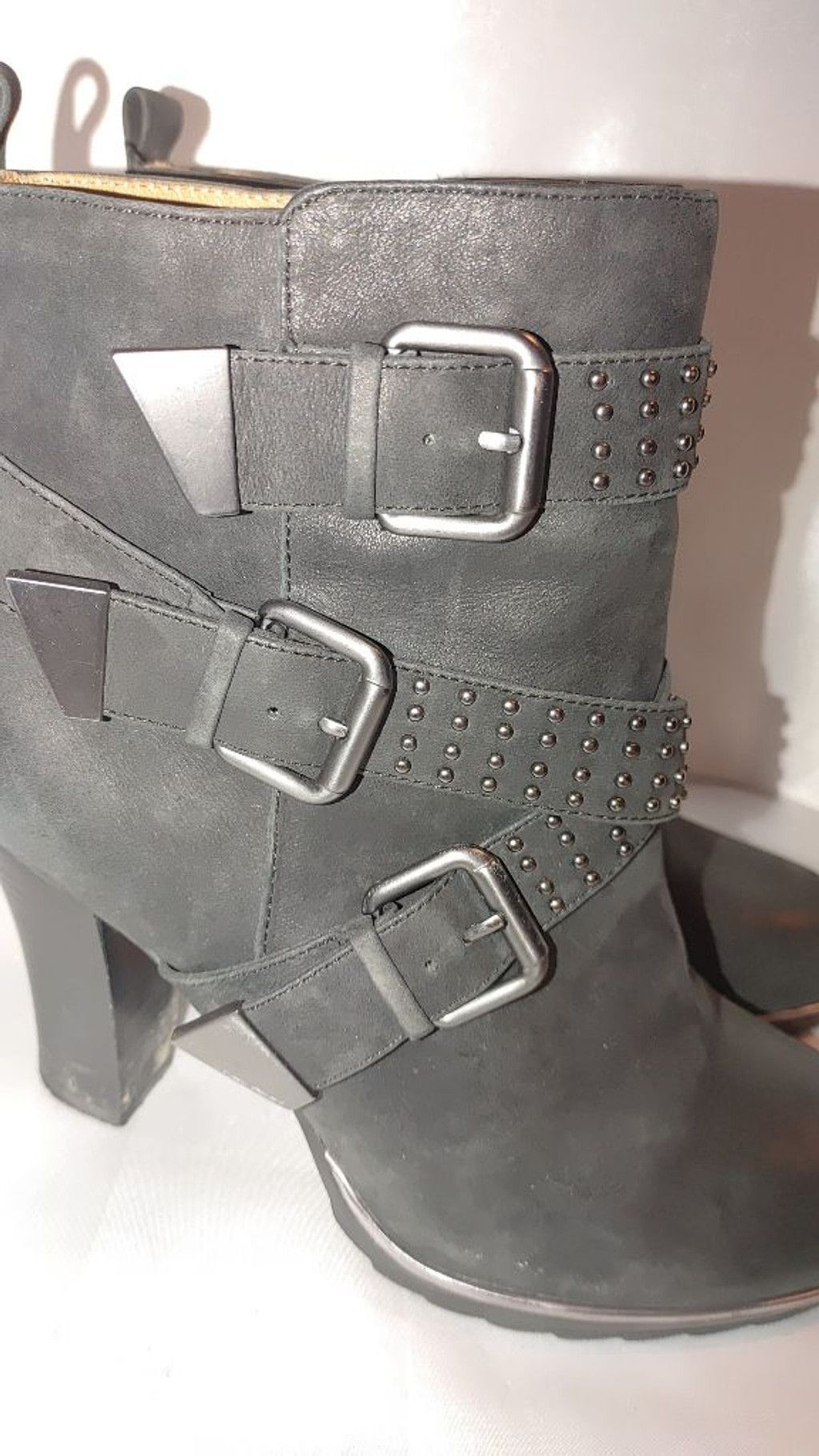 Soffe Sofft Whitney Studded Moto Boots Size 8M Size US 8 / IT 38 - 6 Thumbnail
