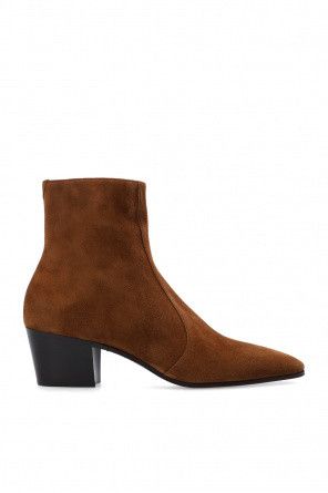 Saint Laurent Paris o1bcso1str1124 Vassili Zipped Booties in Brown Size US 10.5 / IT 40.5 - 1 Thumbnail