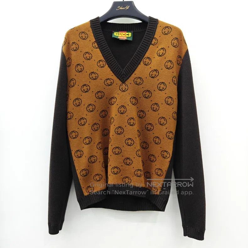 Gucci Gucci Full-print logo Millard colour woollen sweater Size US XS / EU 42 / 0 - 1 Thumbnail