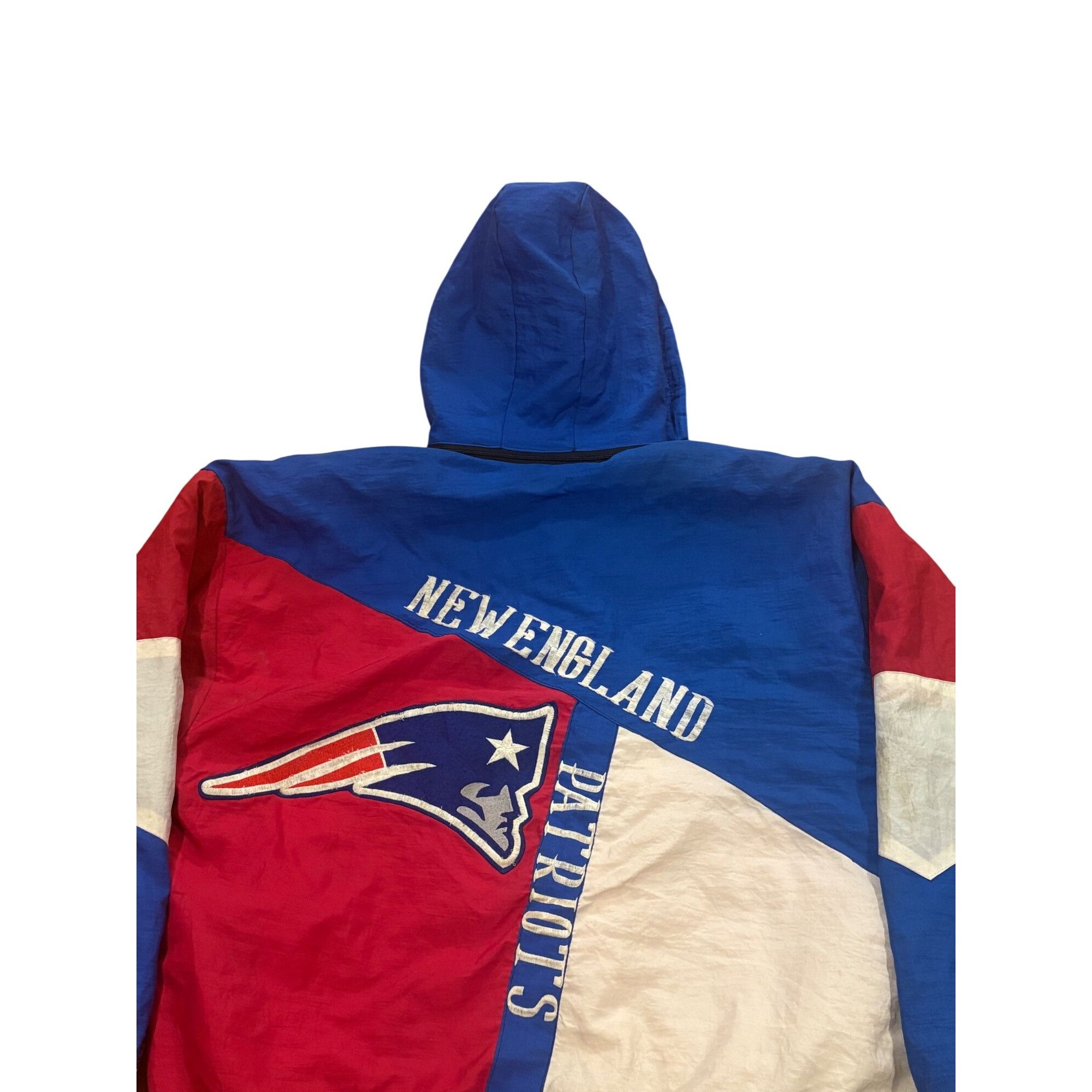 Starter Vintage 90s Starter New England Patriots NFL Hooded Puffer J Size US XL / EU 56 / 4 - 6 Thumbnail