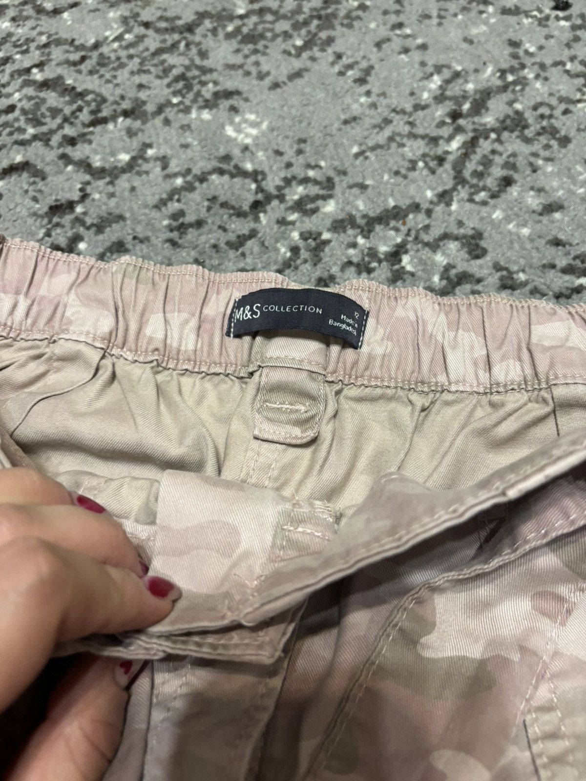 Other Military Y2K Multipocket Pink Camo M&S Pants Size 28" / US 6 / IT 42 - 4 Thumbnail