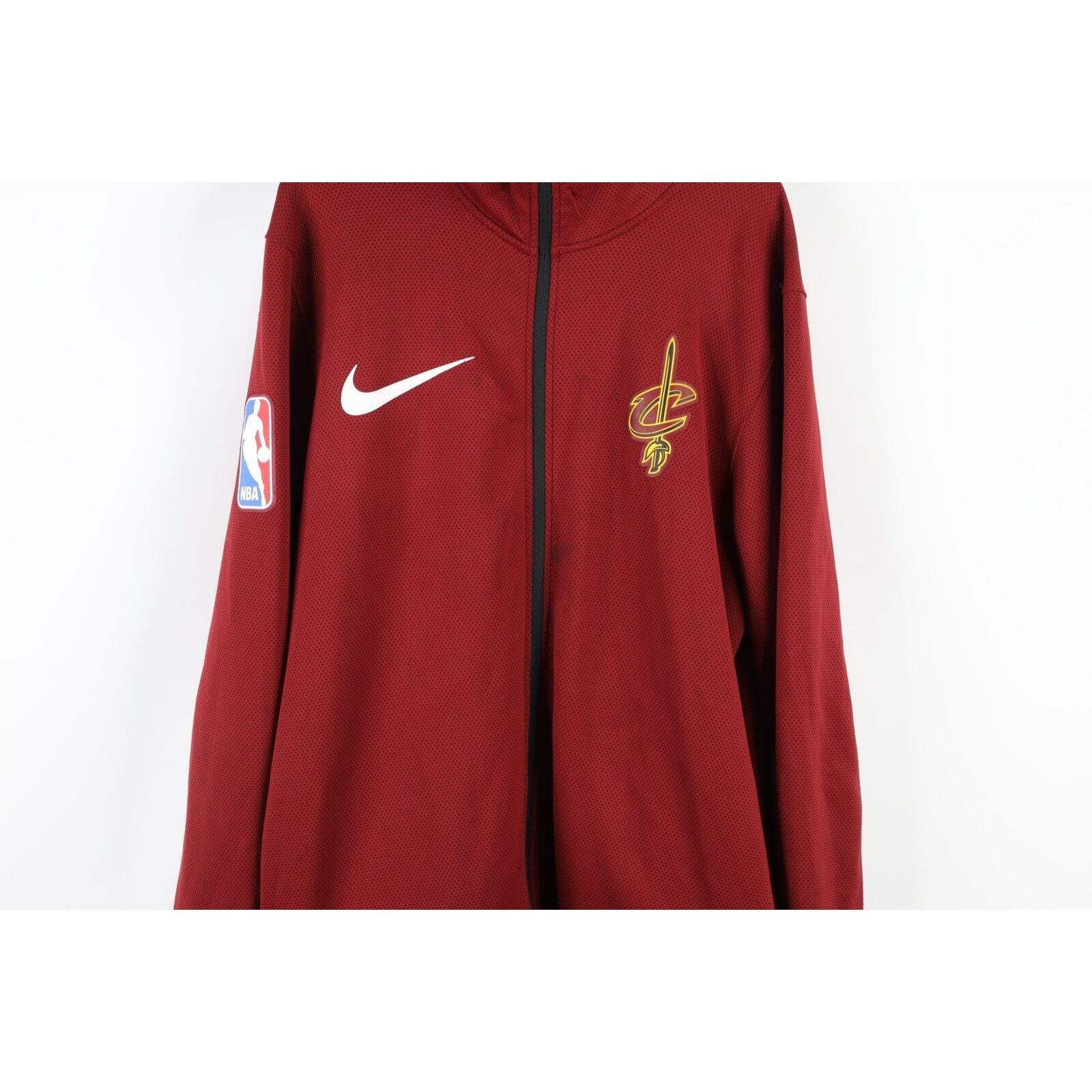 Nike Nike NBA Distressed Cleveland Cavaliers Basketball Hoodie Size US L / EU 52-54 / 3 - 3 Thumbnail