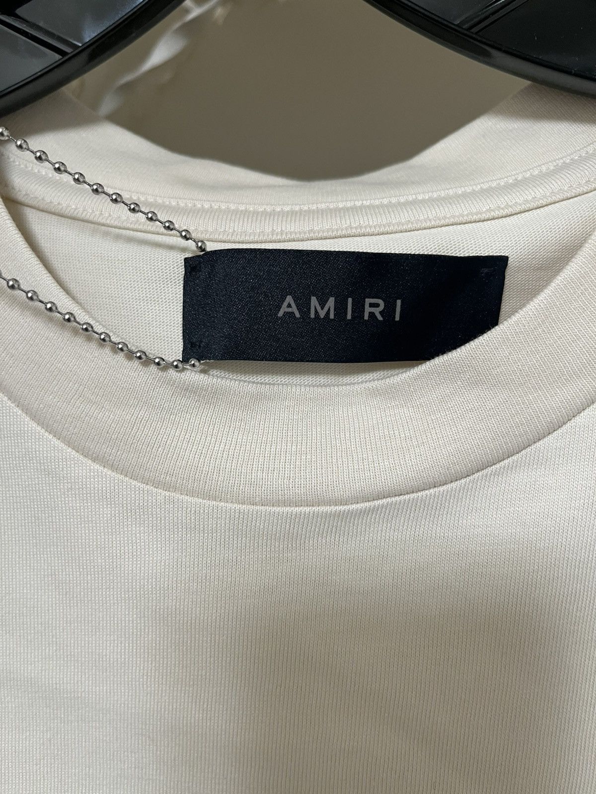Amiri Amiri Staggered Tee Sz XXL(Cream) Size US XXL / EU 58 / 5 - 5 Thumbnail