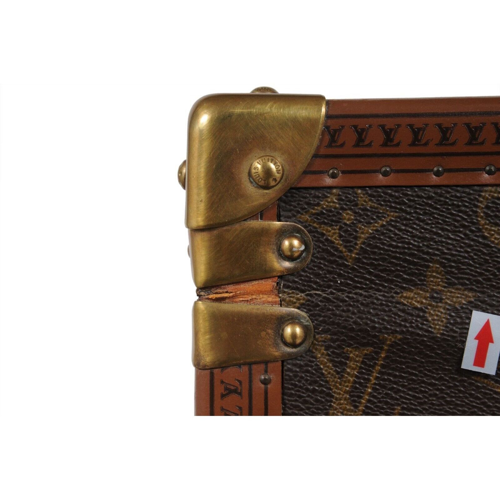 Louis Vuitton Boite Vanity Trunk Train Case Lv Logo Brown - 02483 Size ONE SIZE - 21 Thumbnail