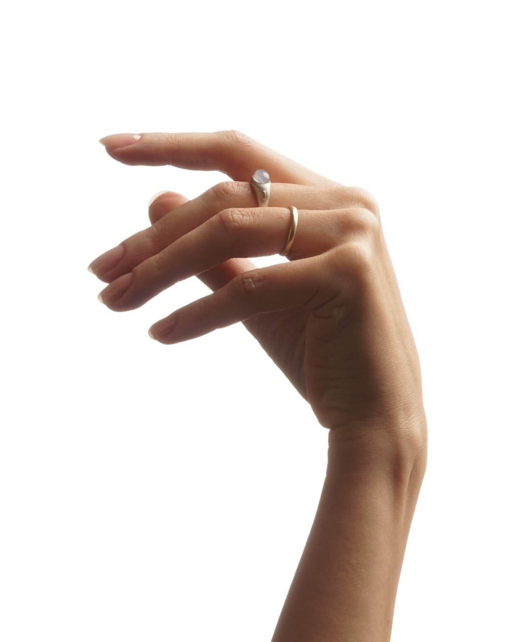 Other KAI Silver Ring Opalescent Quartz - Handcrafted Size ONE SIZE - 4 Thumbnail