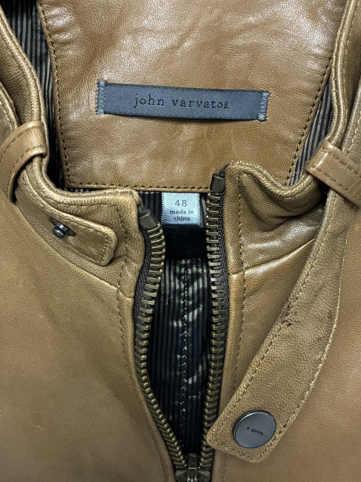 John Varvatos Gradient Lambskin Moto Jacket EU 48 USA 38 Size US M / EU 48-50 / 2 - 8 Thumbnail