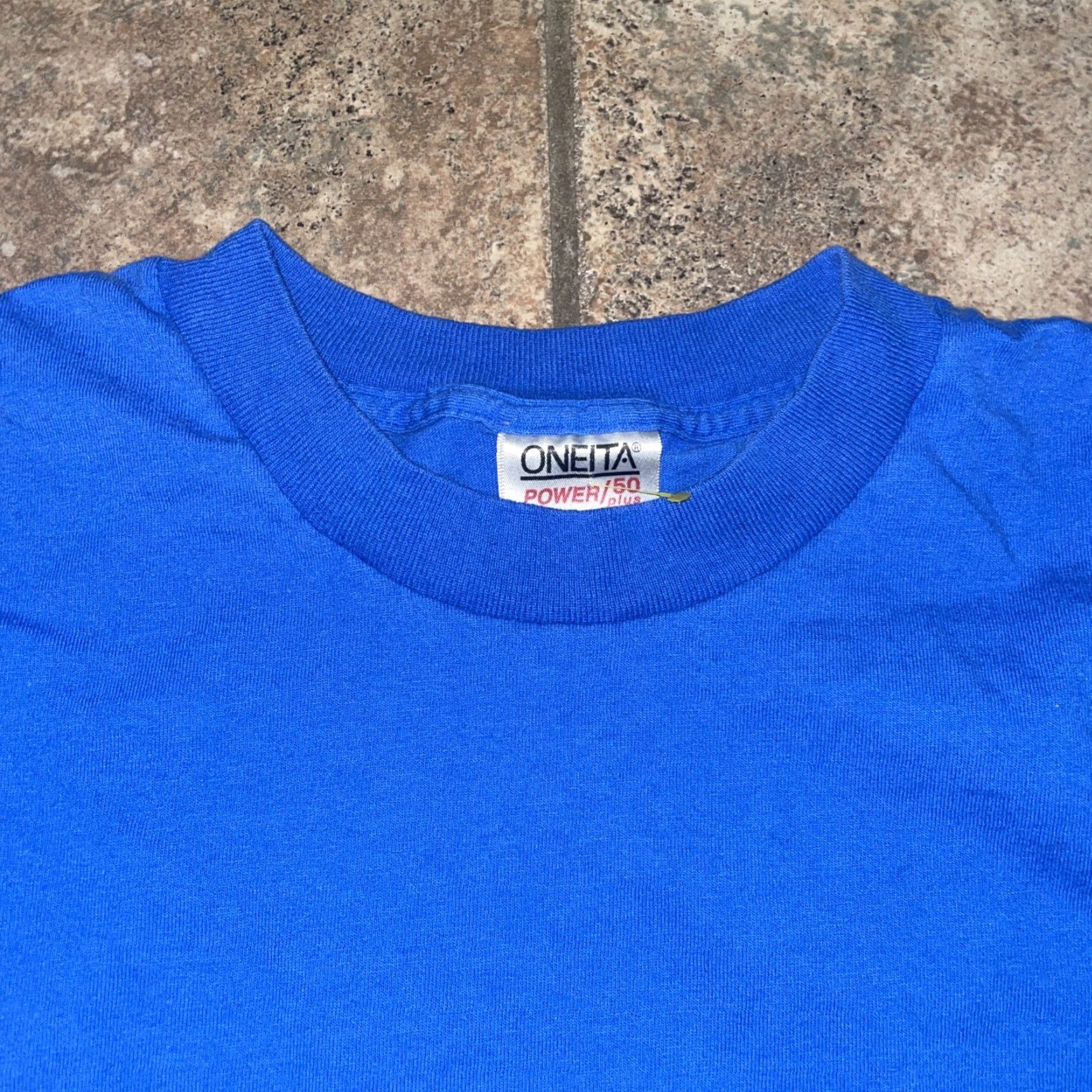 Vintage VINTAGE Wander The Wild Blue T-Shirt Single Stitch Mens Size L Blue Stitch T-Shirt Mens 90s Style Size US L / EU 52-54 / 3 - 3 Thumbnail