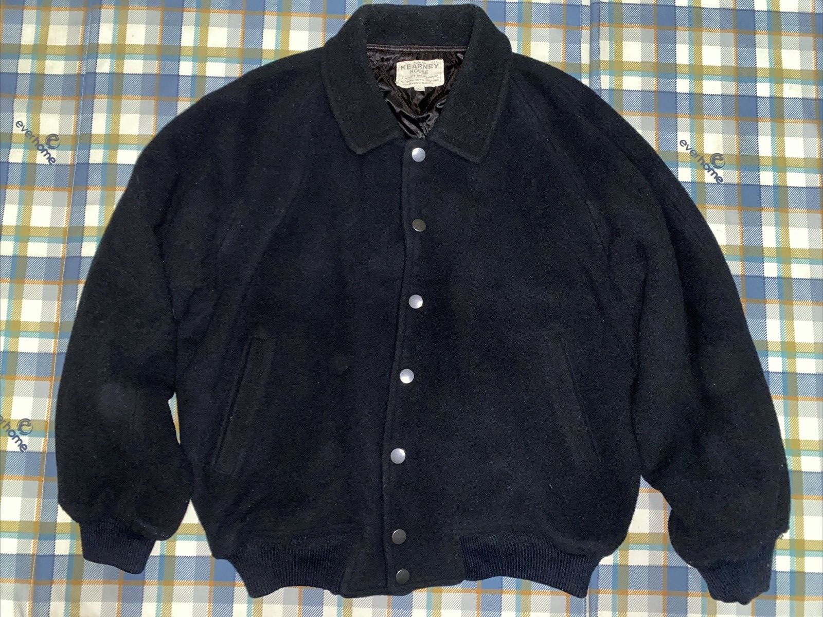 Other Kearney House black Wool varsity jacket Size US L / EU 52-54 / 3 - 1 Thumbnail