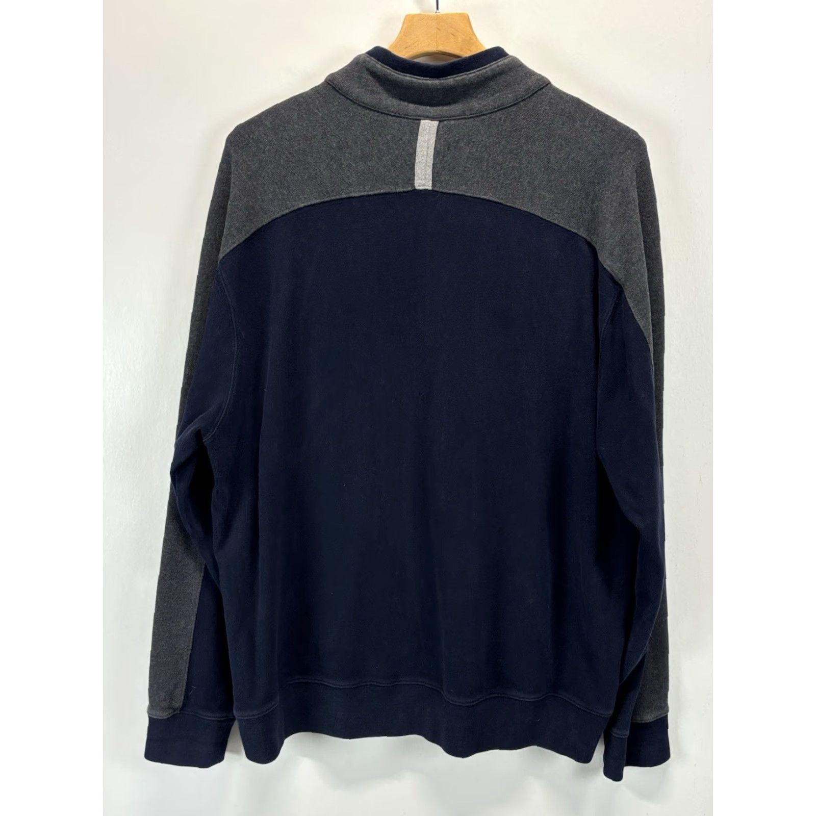Carbon2Cobalt CARBON 2 COBALT Knit Sweater XL Mens Blue Pullover 1/4 Snap Cotton Casual Fall Winter Size US XL / EU 56 / 4 - 3 Thumbnail