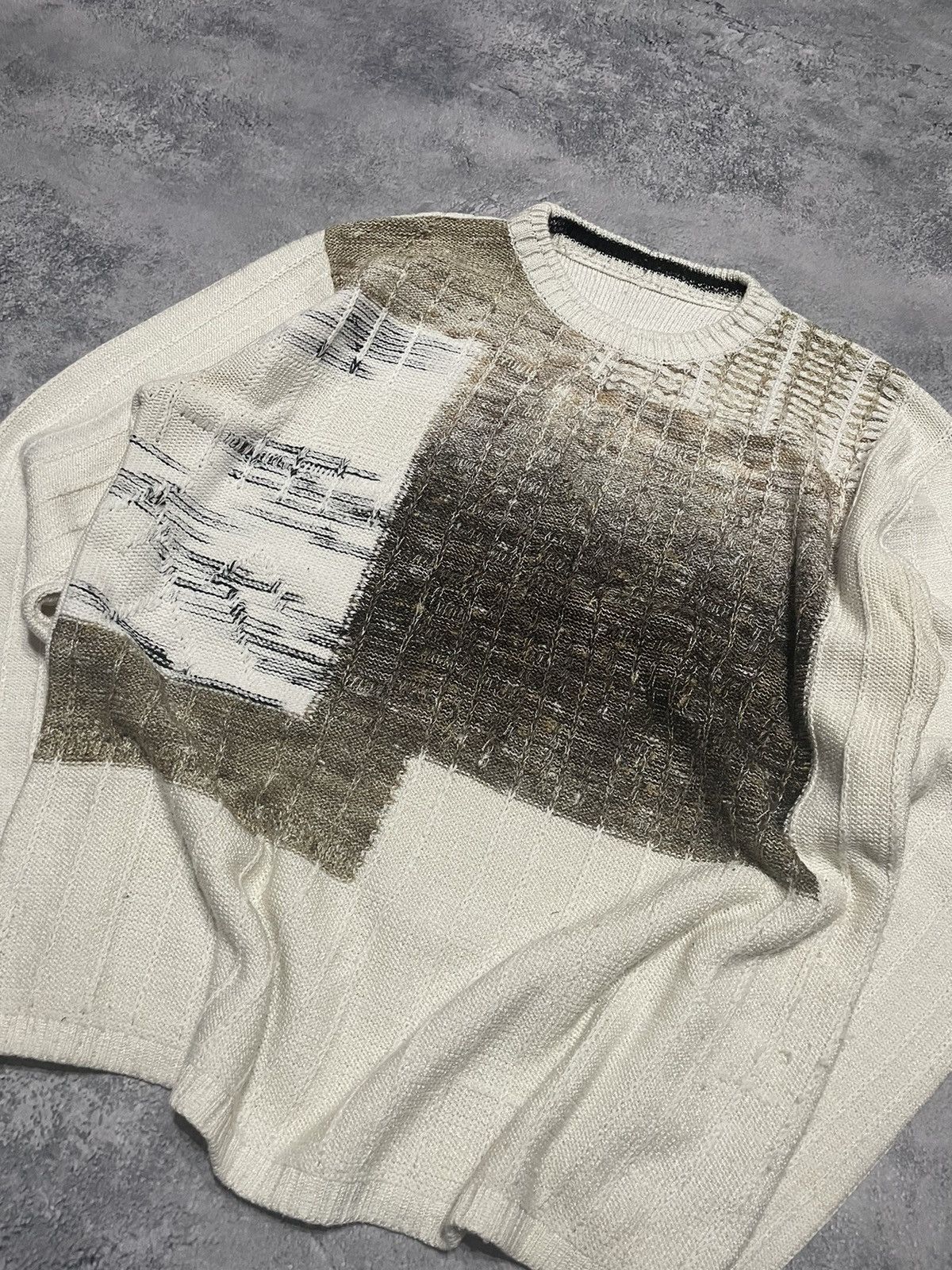 Japanese Brand × Junya Watanabe Y2K LGB IfSixWasNine Style Knit Sweater Size US L / EU 52-54 / 3 - 2 Thumbnail