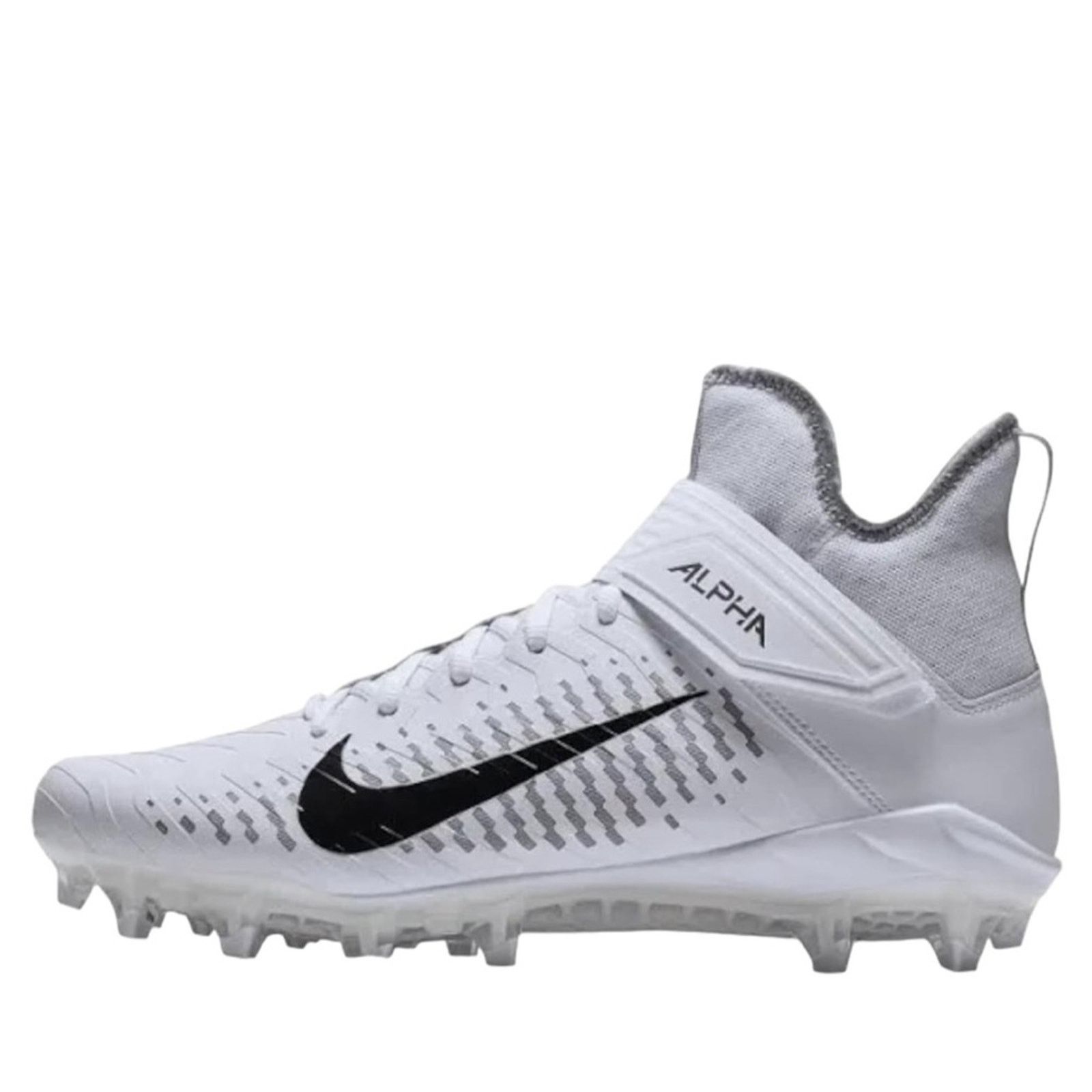 Nike Nike Alpha Menace Pro 2 Mid Men’s Cleat White Size 11.5 Size US 11.5 / EU 44-45 - 3 Thumbnail