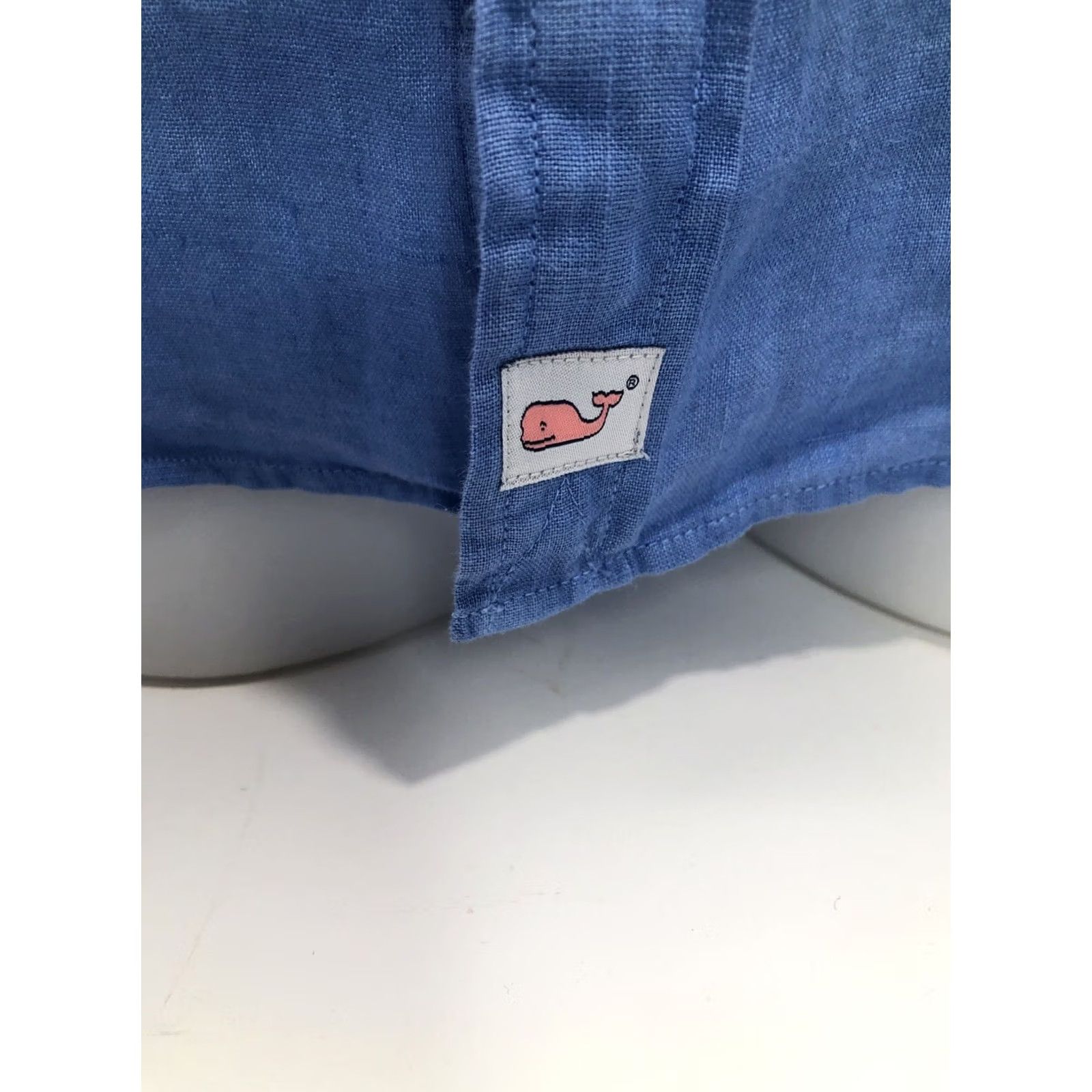 Vineyard Vines VINEYARD VINES Murray Shirt - Linen - Button-Up - Mens L - Blue - Long Sleeve - 100% Linen - New w TAGS Size US L / EU 52-54 / 3 - 2 Thumbnail