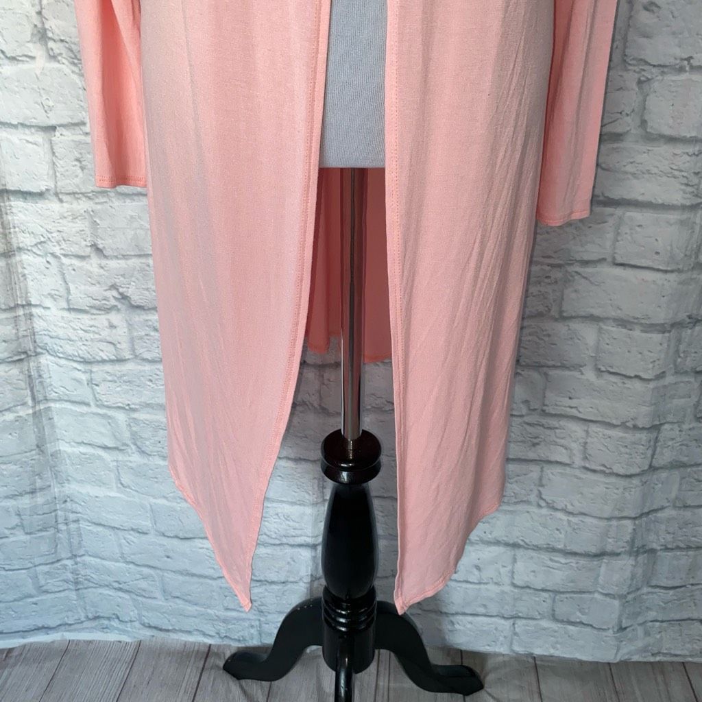 Other Isaac Liev women S open front long length cardigan pink Size S / US 4 / IT 40 - 3 Thumbnail