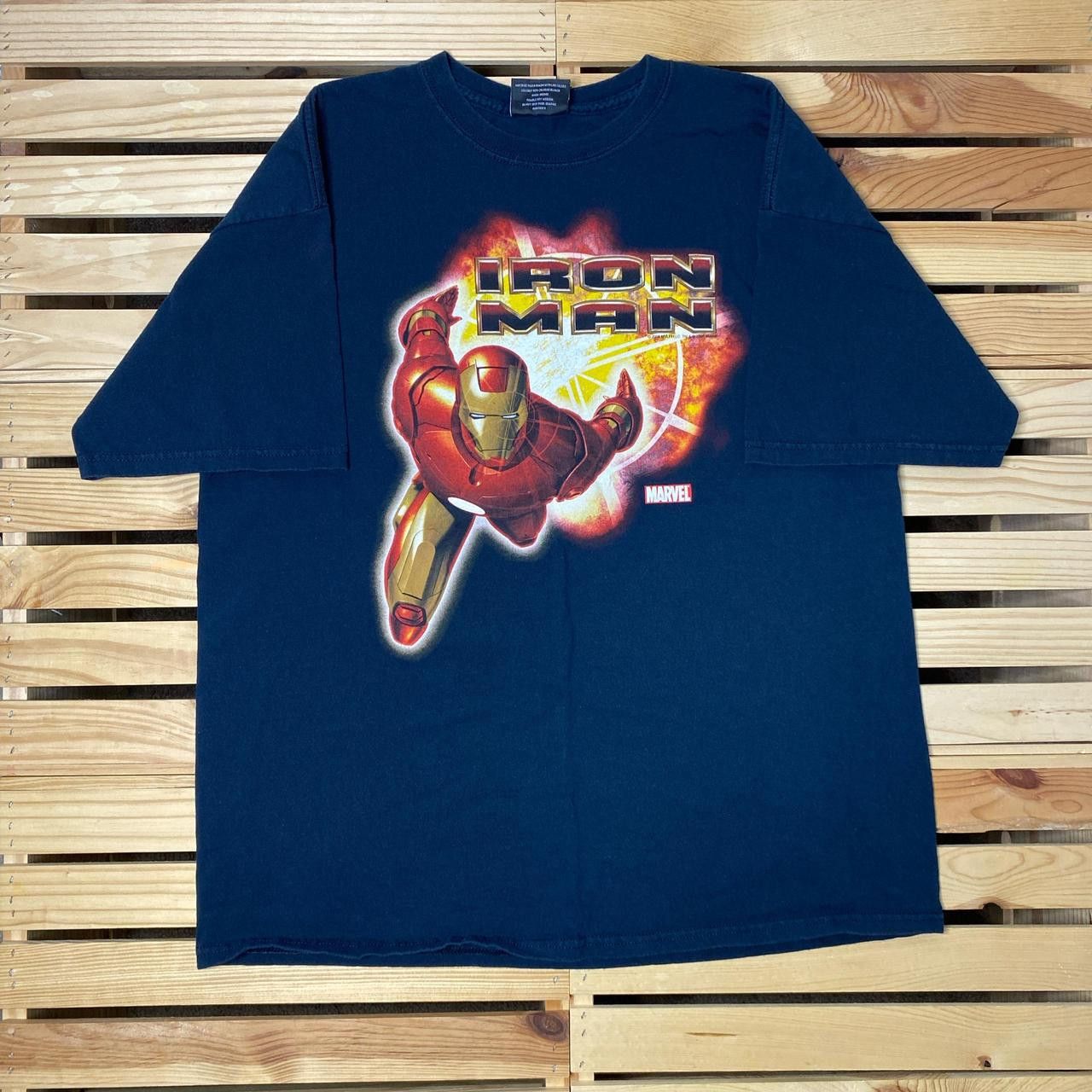 Steve And Barrys Iron Man 2008 Black Y2K Superhero Movie Promo Tee Size XL Size US XL / EU 56 / 4 - 1 Thumbnail