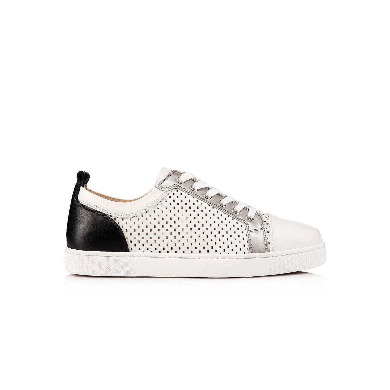 Christian Louboutin Christian Louboutin AC Louis Junior Flat Mens White Black Size US 7 / EU 40 - 3 Thumbnail
