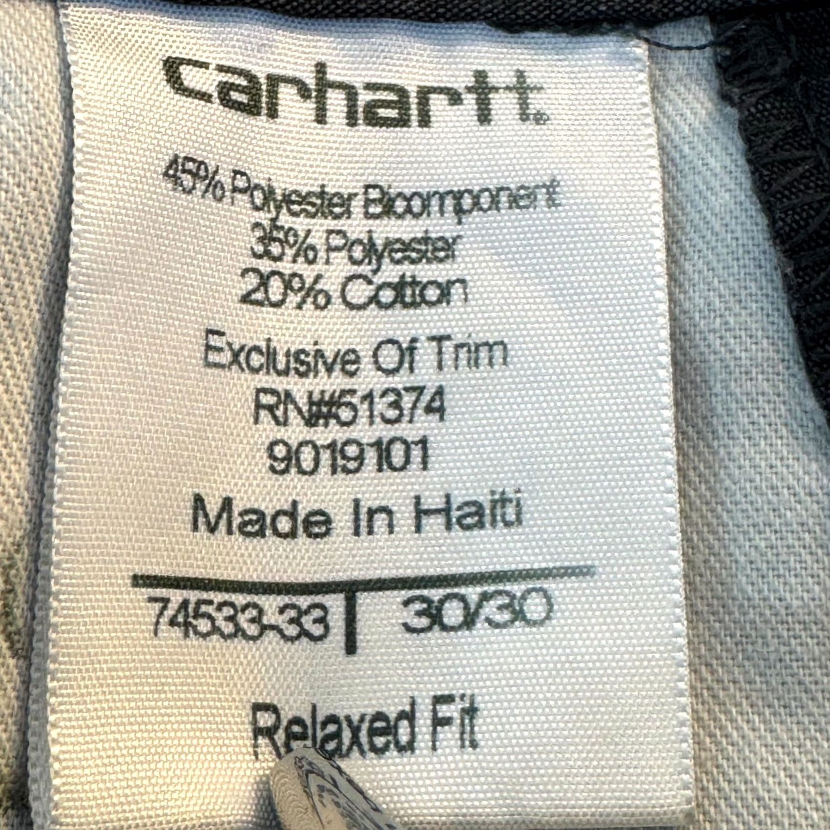Carhartt Carhartt Carpenter Pants Men 30x30 Navy Canvas Workwear Relaxed Cargo Pocket Pockets Straight Front 383-20 Size US 30 / EU 46 - 5 Thumbnail