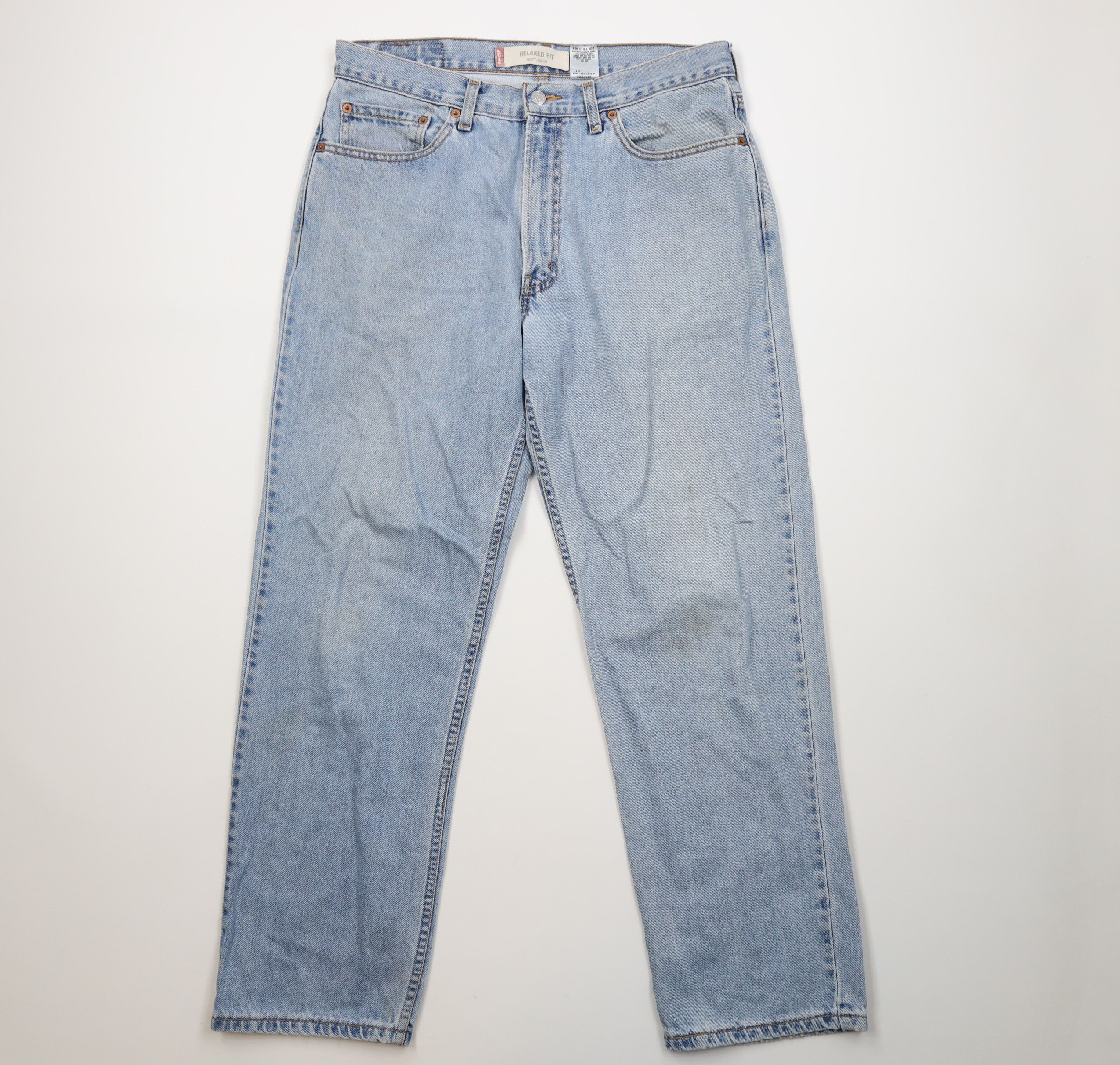 Levi's Vintage Y2K Levis 550 Relaxed Fit Denim Jeans Blue Cotton Size US 34 / EU 50 - 1 Thumbnail