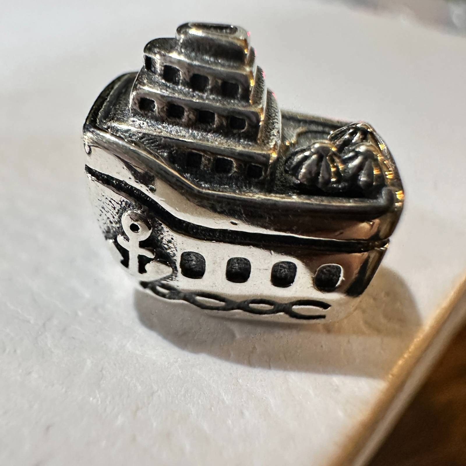 pandora Authentic Pandora Retired Cruise Ship, Sterling Silver Size ONE SIZE - 5 Thumbnail