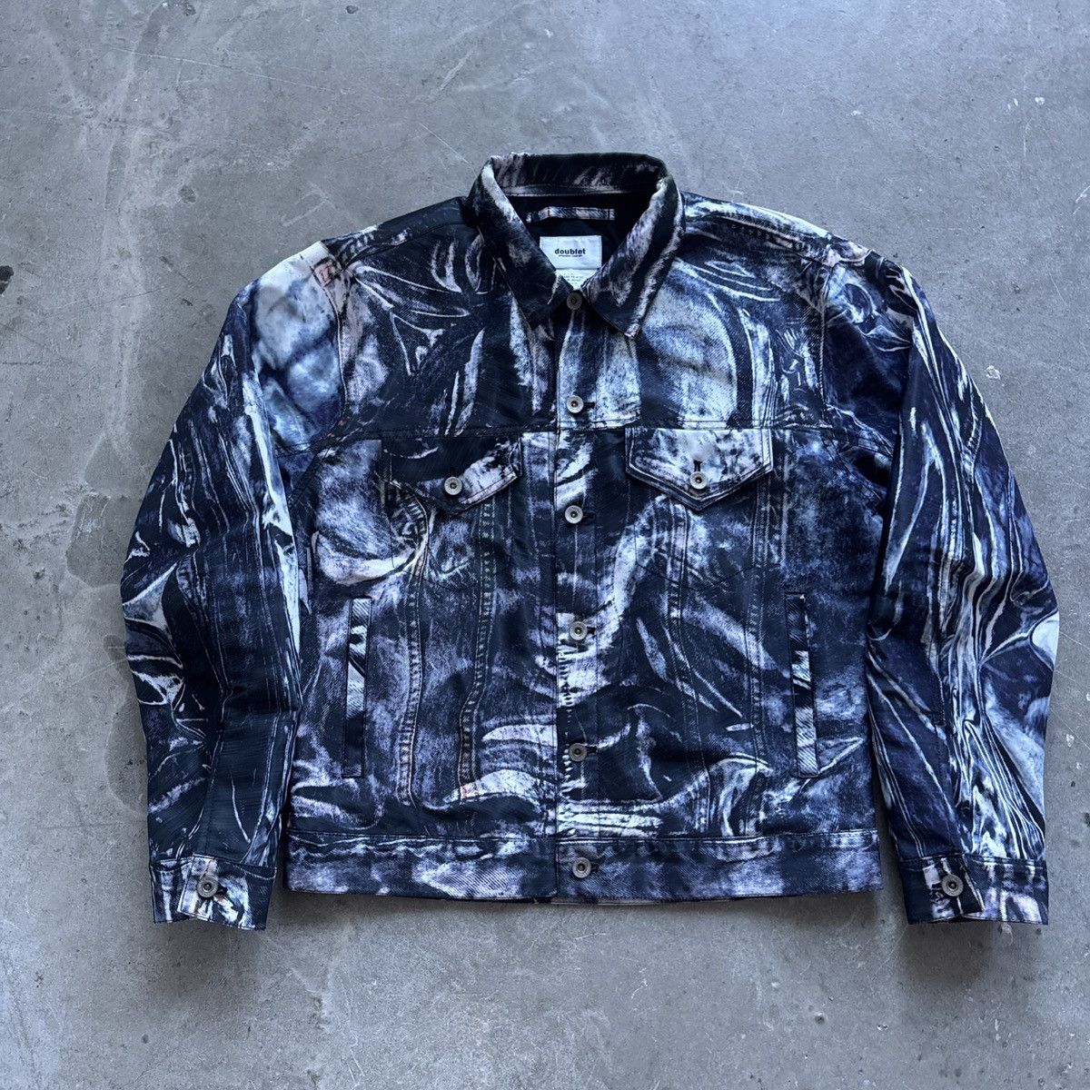 Doublet Big stitch denim jacket | Grailed