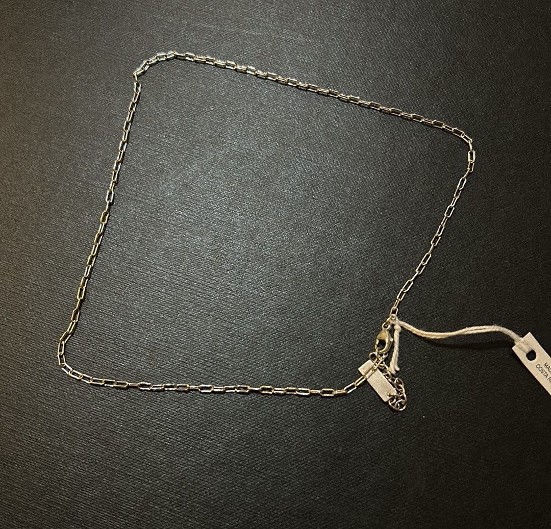 Saint Laurent Paris Saint Laurent Short Rectangular Chain Necklace in Metal Size ONE SIZE - 2 Thumbnail