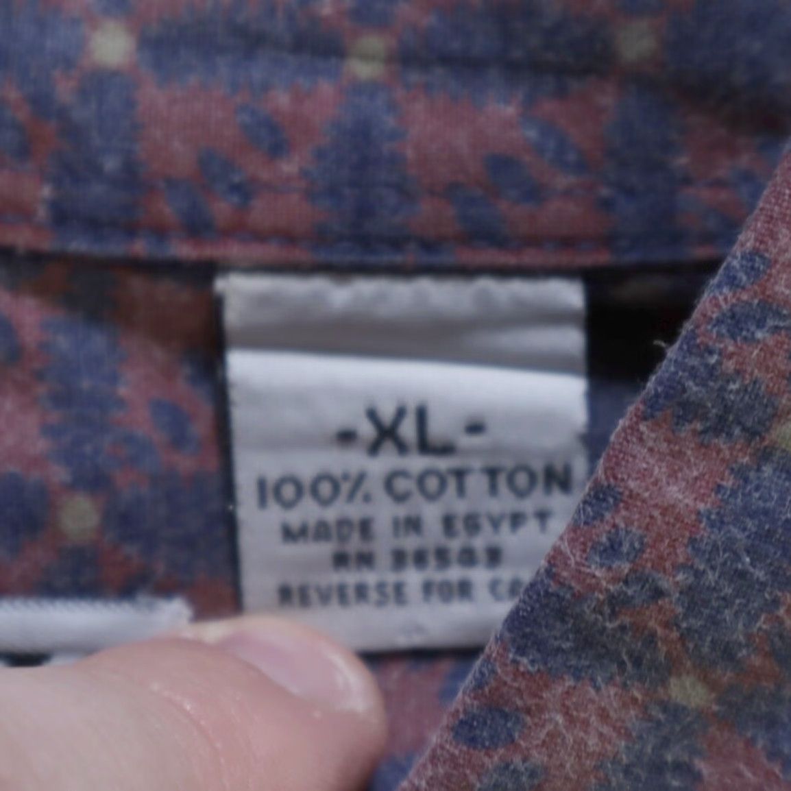 Vintage VINTAGE Key Elements Shirt Geometric Cotton Long Sleeve Button Up Men XL Size US XL / EU 56 / 4 - 6 Thumbnail