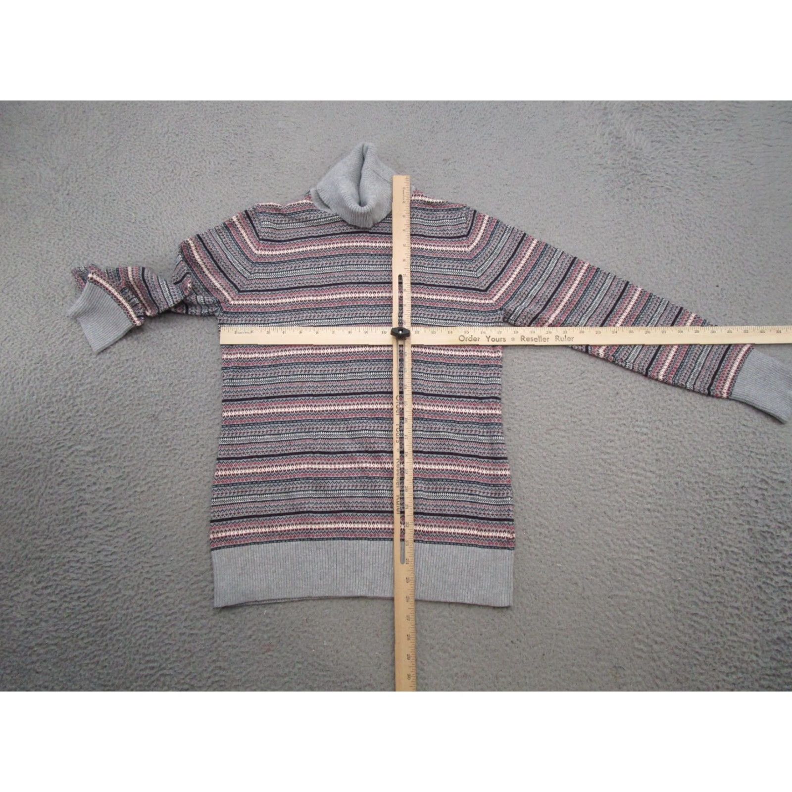 Vintage VINTAGE LL Bean Sweater Womens SZ M Fair Isle Cotton Cashmere Pullover Turtleneck 503413 Size M / US 6-8 / IT 42-44 - 4 Thumbnail