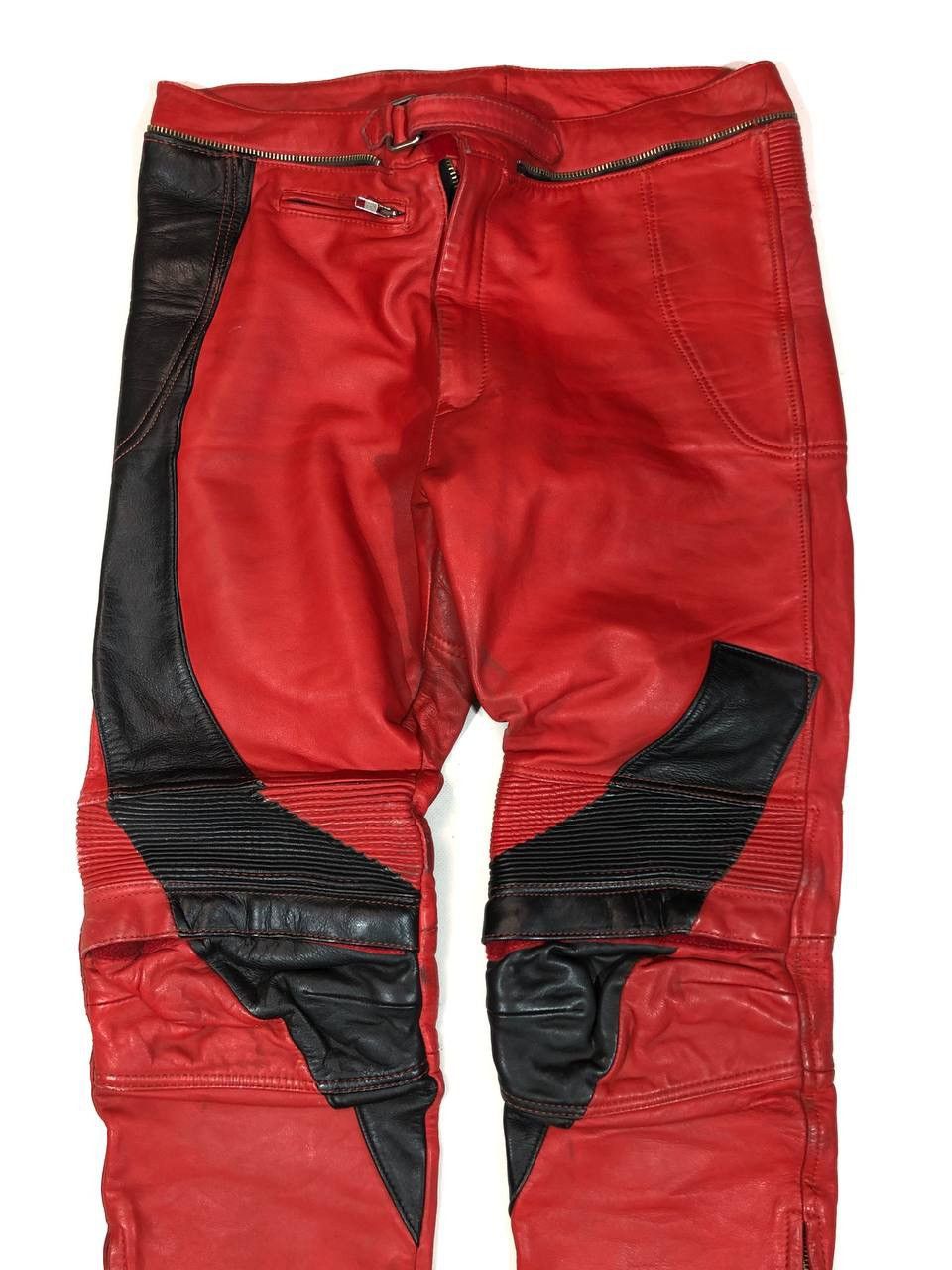 Genuine Leather Louis Vintage Leather Moto Biker Pants Size US 36 / EU 52 - 2 Thumbnail