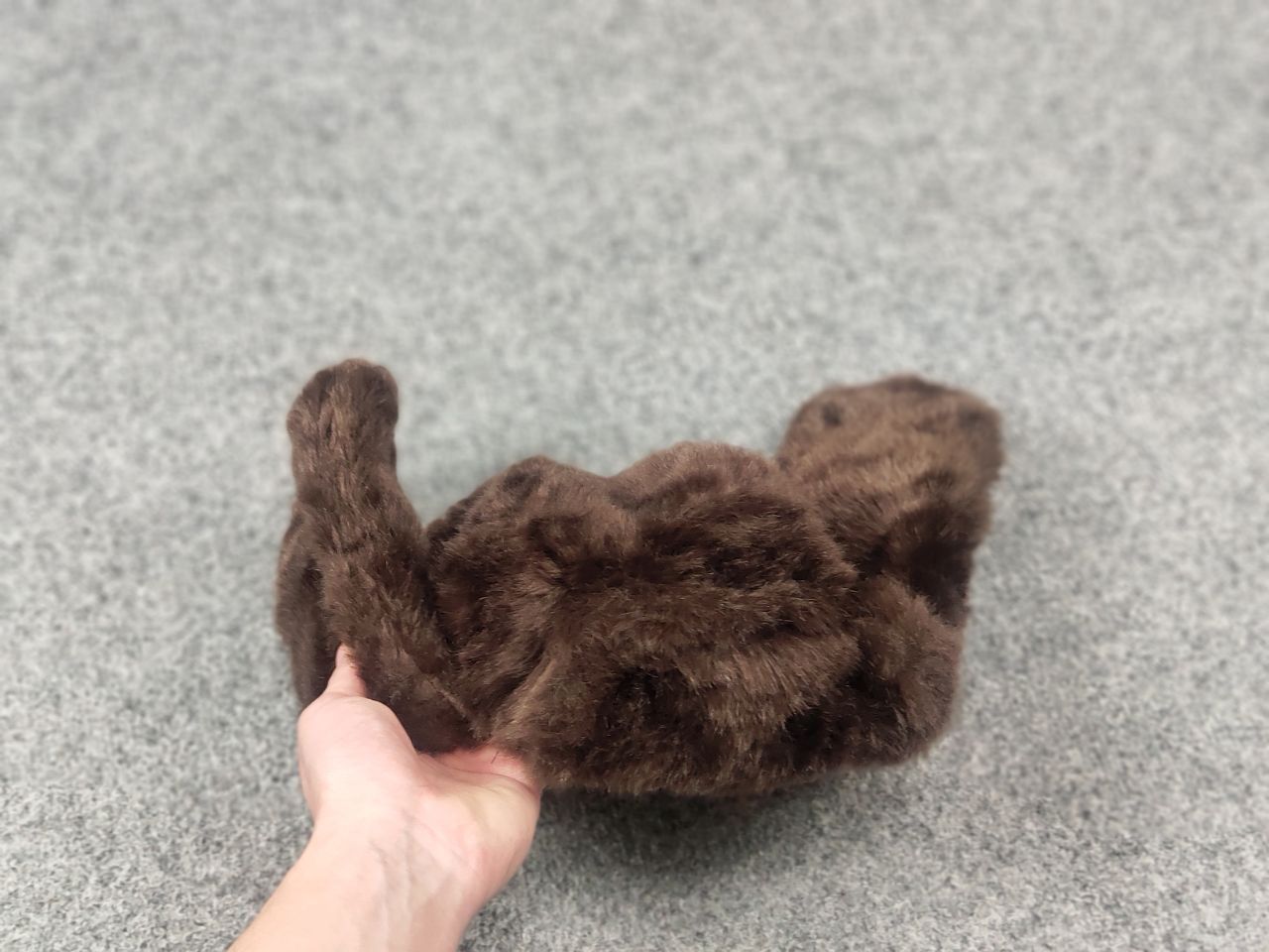 Japanese Brand Vintage Y2K Fuzzy Fur Ushanka Hat Brown faded l.g.b. Style Size ONE SIZE - 12 Thumbnail