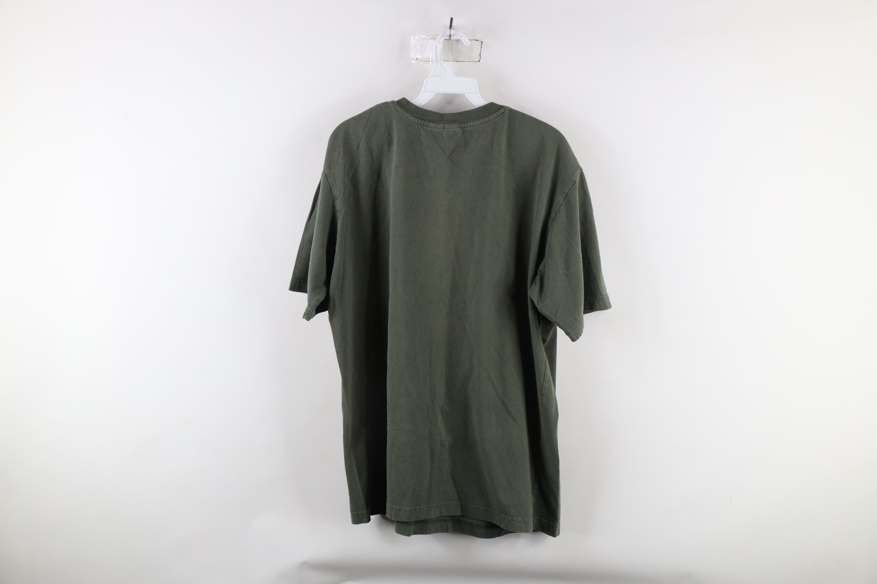 Vintage Vintage 90s Streetwear Short Sleeve T-Shirt Green Cotton Size US L / EU 52-54 / 3 - 5 Thumbnail