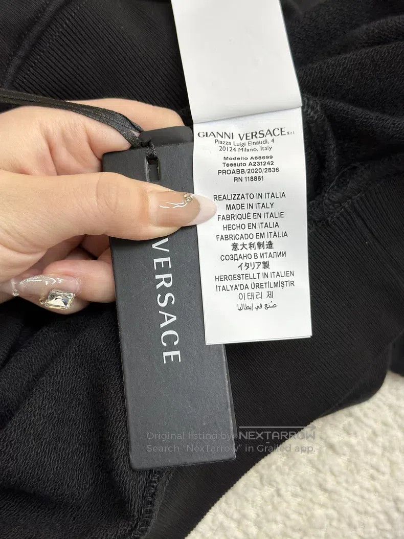 Versace Versace Black printed hooded sweatshirt Size US M / EU 48-50 / 2 - 6 Thumbnail