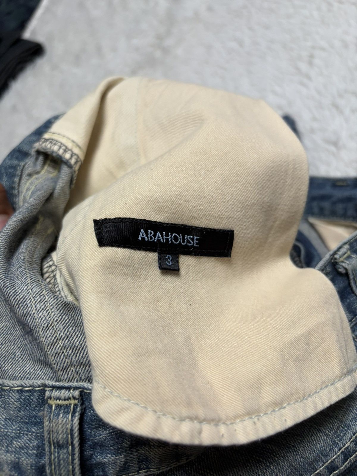 Japanese Brand Vintage Abahouse flared denim Size US 33 - 5 Thumbnail