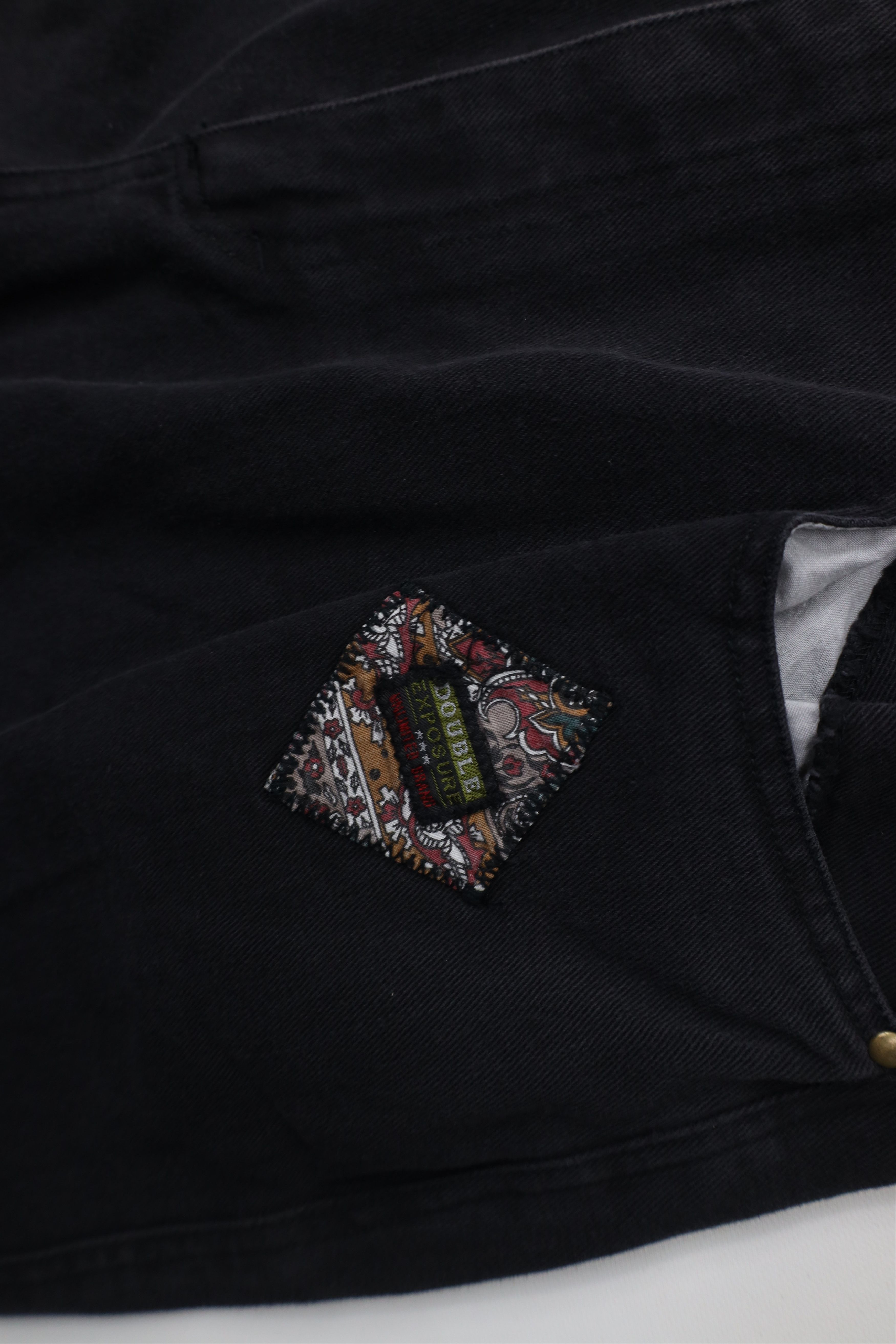 Deadstock Vintage 90s Streetwear Flip Cuff Baggy Fit Jeans