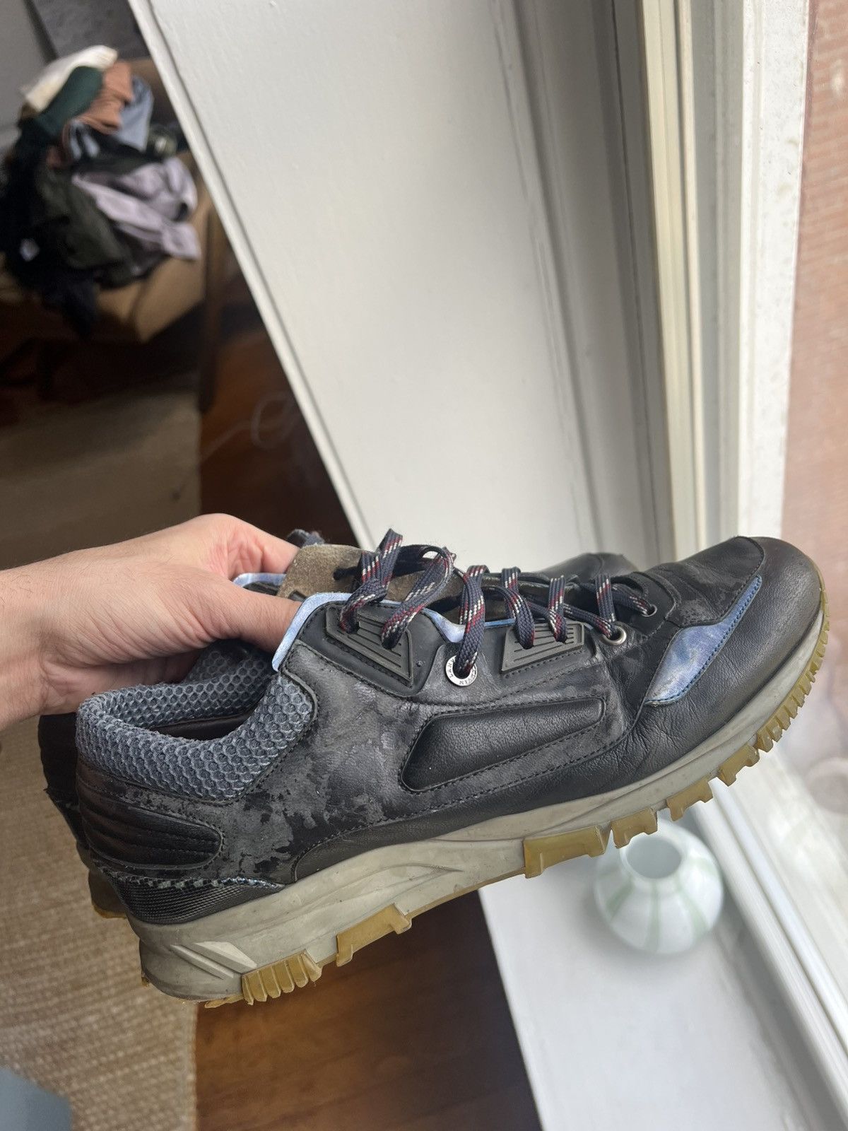 Lanvin Runners Lanvin Mesh Cross Trainers Lanvin Lambskin And Mesh