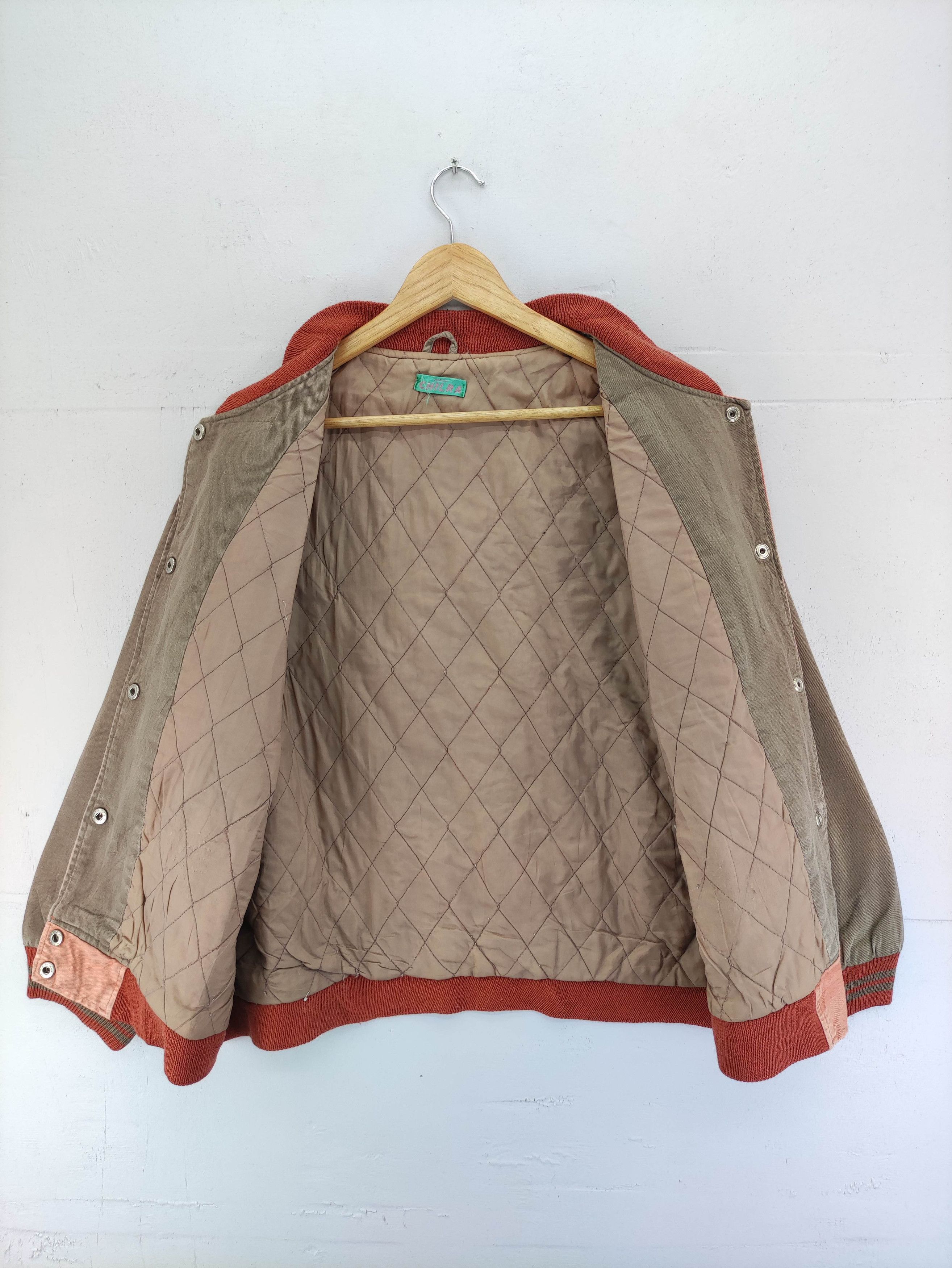Vintage Vintage Chilra Faded Varsity Jacket Snap Button Size US XL / EU 56 / 4 - 6 Thumbnail