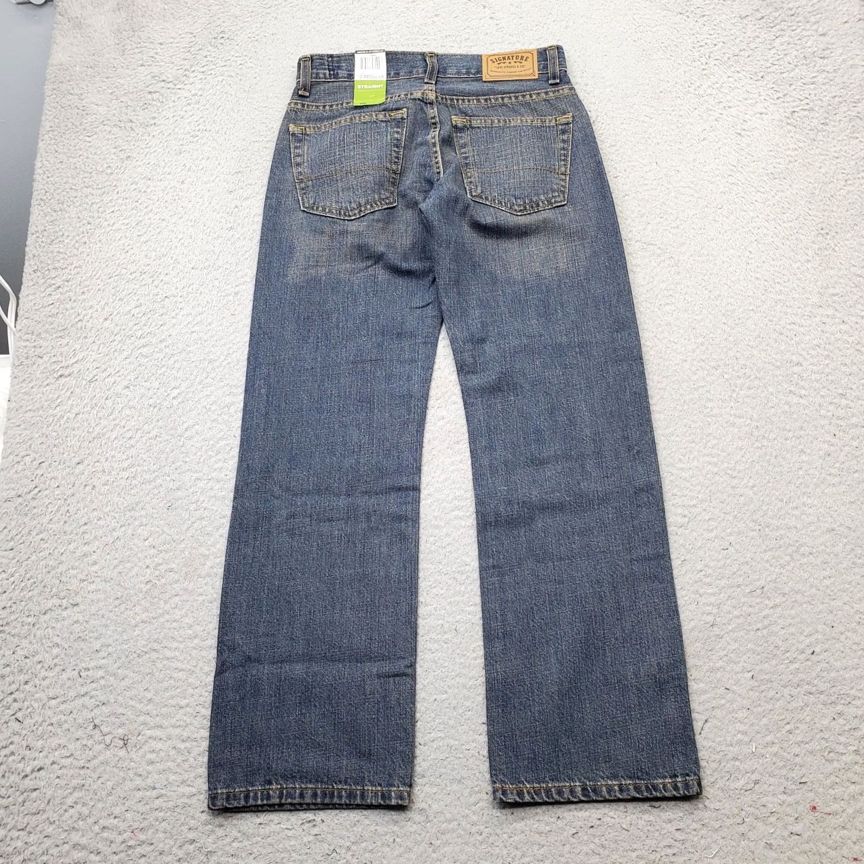 Levi's Levi's Womens 12 Blue Straight Jeans 27in Waist 26.25in Inseam Comfort Easy Fit Adjustable Waist Premium Size 34" / US 12 / IT 48 - 2 Thumbnail